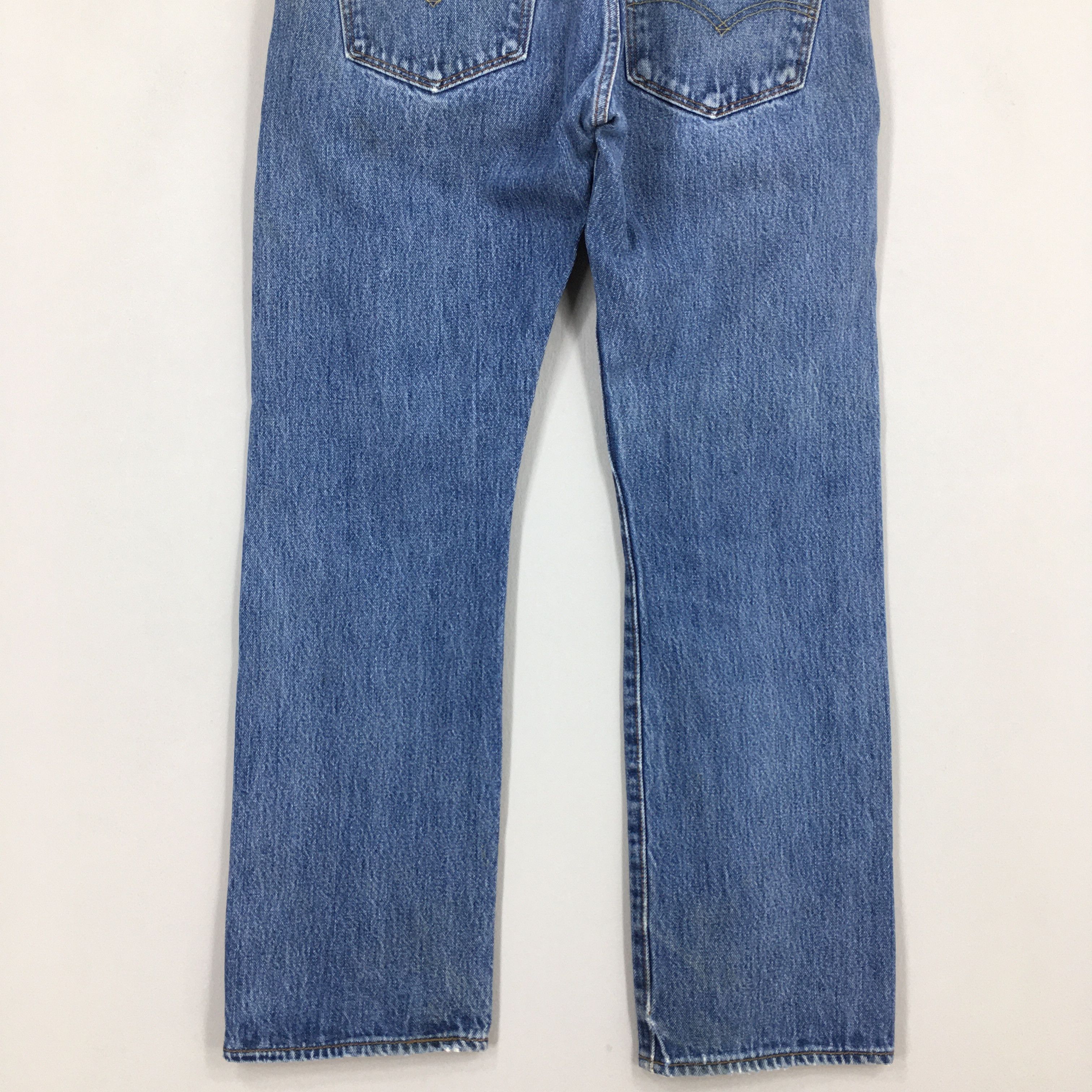 Levi's Size 31x28 Vintage 90s Levi's 501 Faded Blue Jeans S1472 Size US 31 - 10 Thumbnail