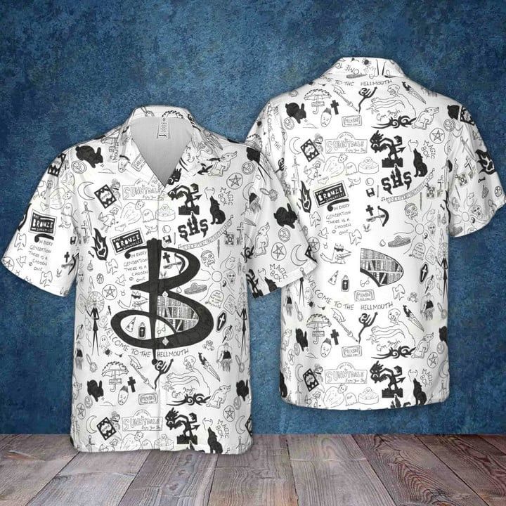 Other BUFFY THE VAMPIRE SLAYER PATTERN HAWAIIAN SHIRT Size US L / EU 52-54 / 3 - 2 Thumbnail