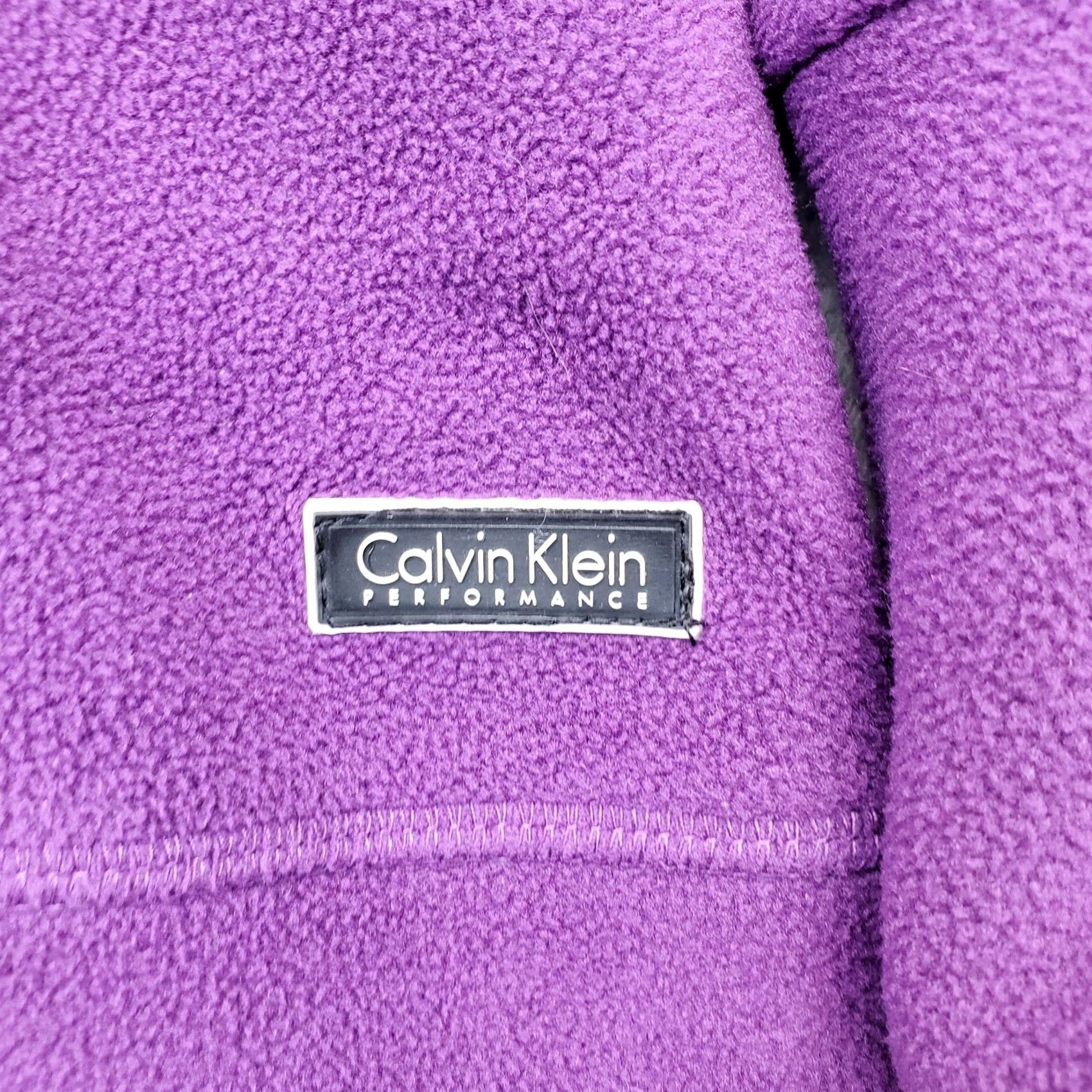 Calvin Klein Calvin Klein Womens Jacket M Purple Quick-Dry Full Zip Fleece Breathable Outdoor Casual Plain Jacket Size M / US 6-8 / IT 42-44 - 6 Thumbnail