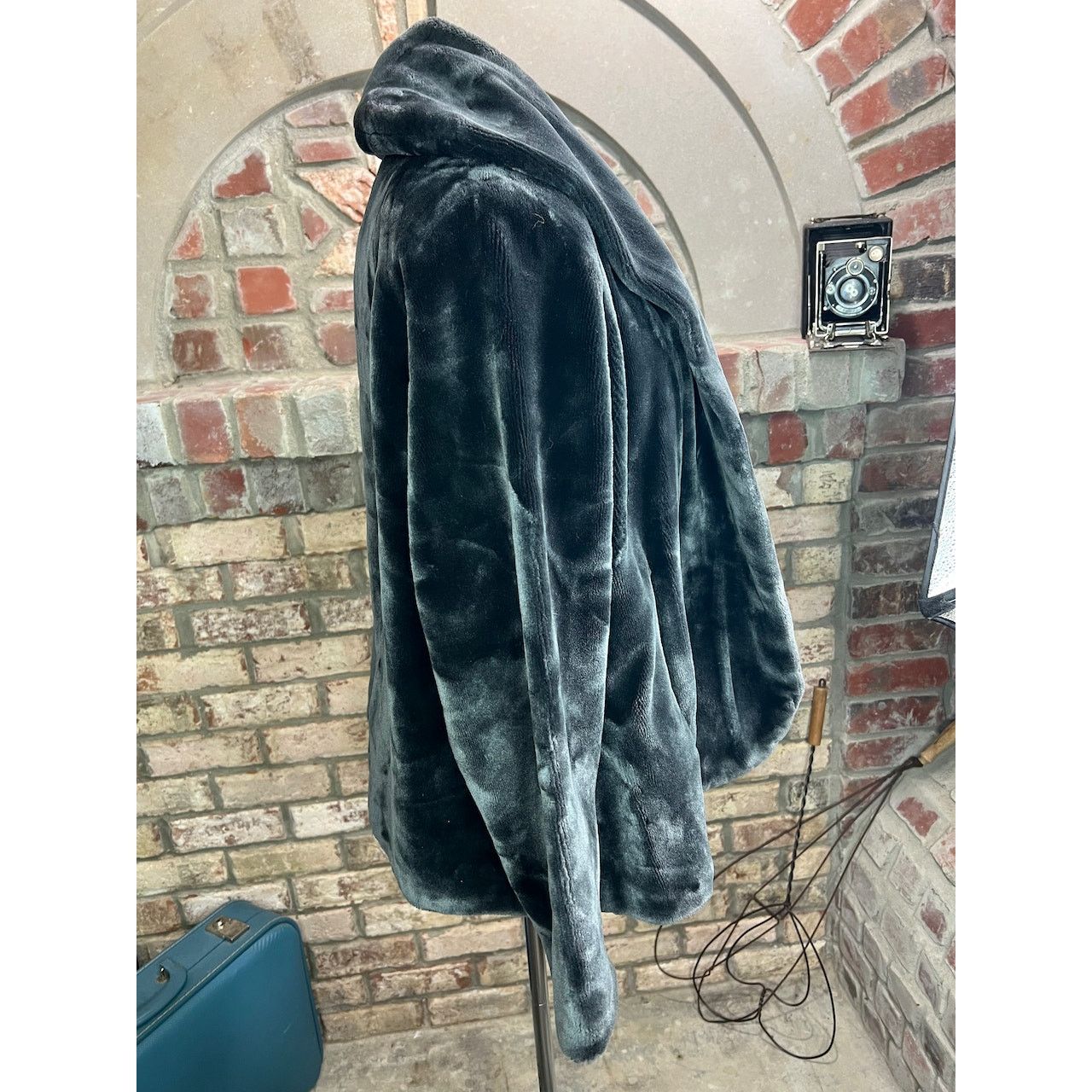 Vintage Faux fur coat black Size XL / US 12-14 / IT 48-50 - 7 Thumbnail