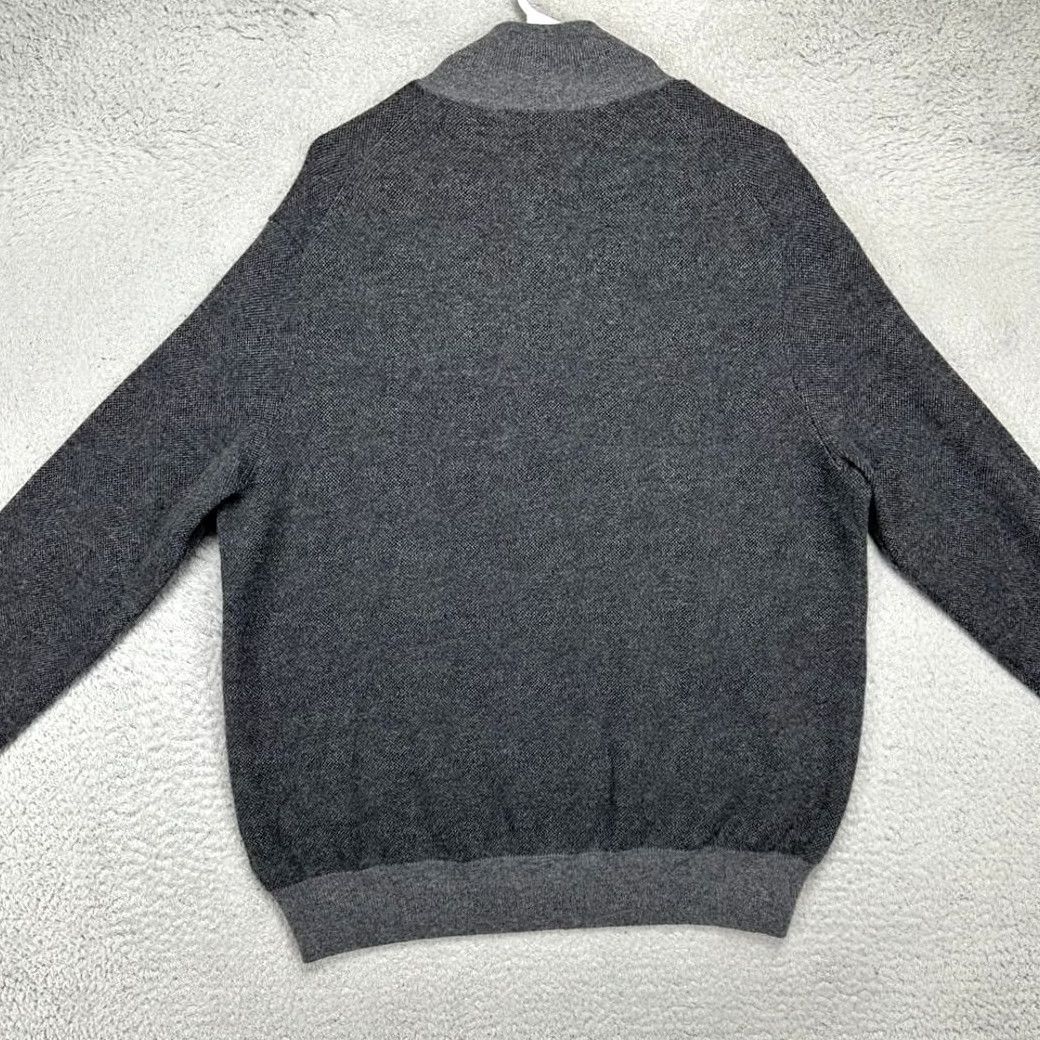 Polo Ralph Lauren Polo Ralph Lauren Sweater Mens XL Grey 100% Merino Wool Quarter Zip Pullover Size US XL / EU 56 / 4 - 3 Thumbnail