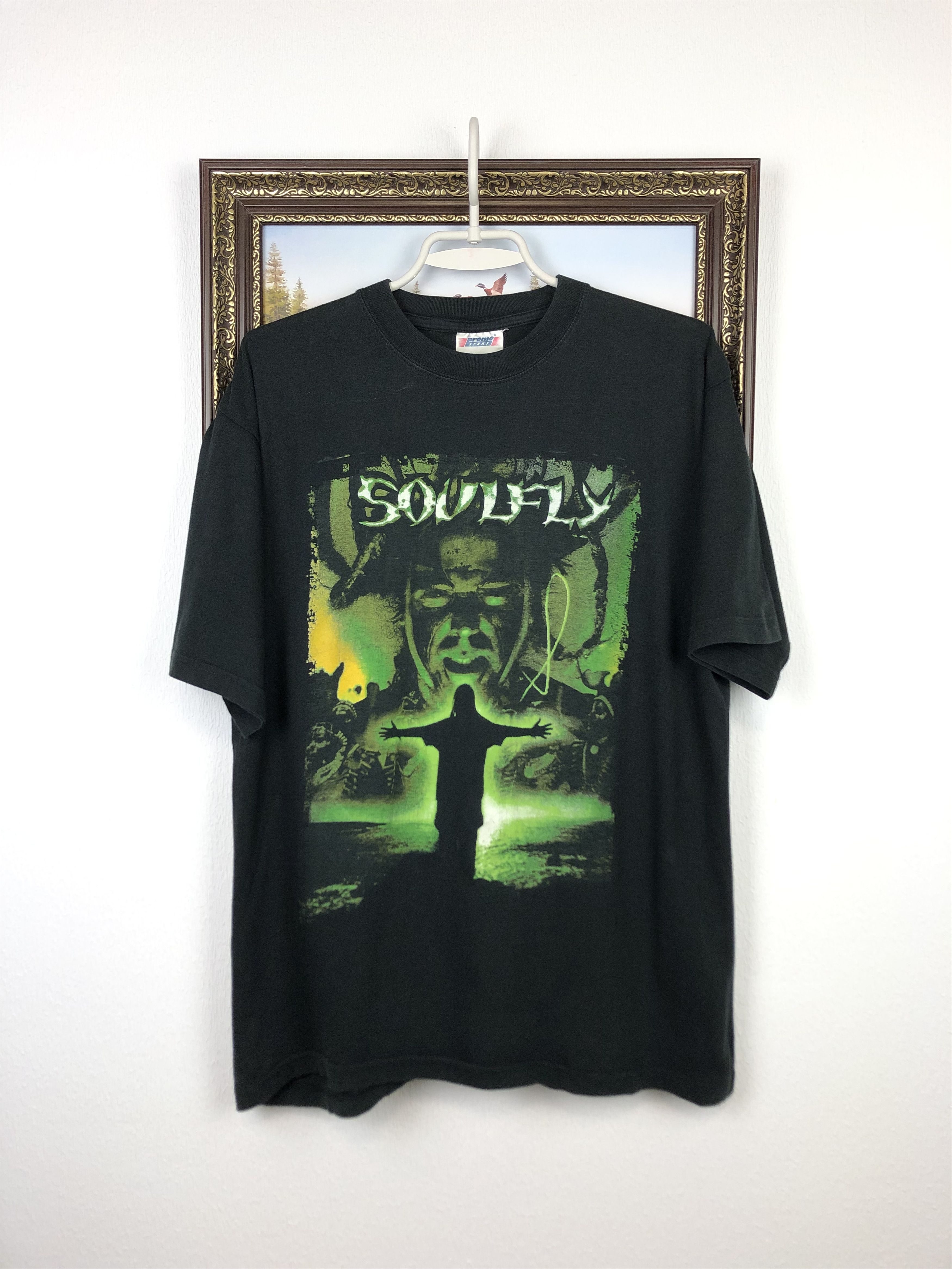 Band Tees Vintage Soulfly Band Tour Concert Shirt Black Mens Tee Rare Size US M / EU 48-50 / 2 - 1 Thumbnail
