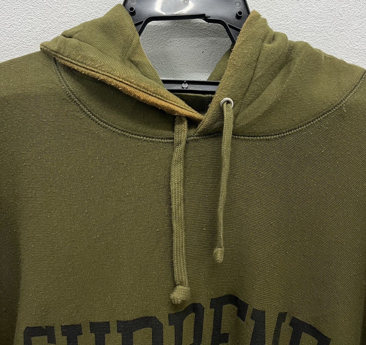 Supreme Supreme Olive Green Arched Logo Hoodie Made Portugal Size XL Size US XL / EU 56 / 4 - 3 Thumbnail