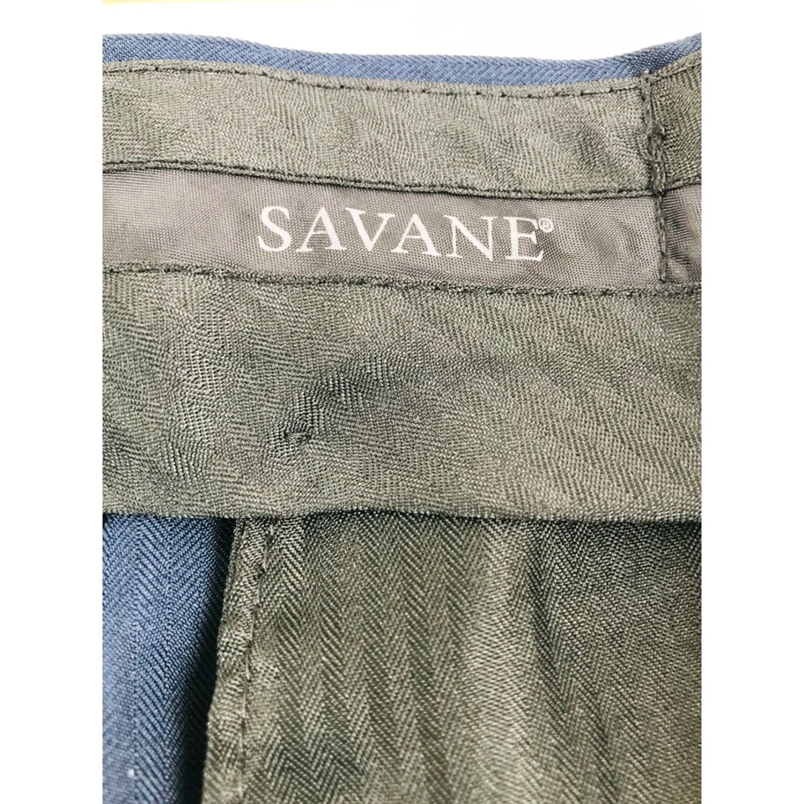 Savane Savane Chino Shorts Men's Size 40x30 Navy Blue Flat Front Classic Fit Cuffed Color: Navy Blue Size US 40 / EU 56 - 6 Thumbnail