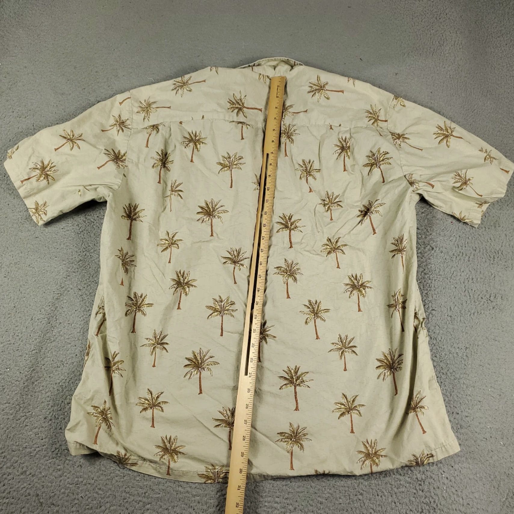 Vintage Pacific Legend Button-Up Shirt Mens 2XL Beige Hawaiian Short Sleeve Palm Trees Size US XXL / EU 58 / 5 - 3 Thumbnail