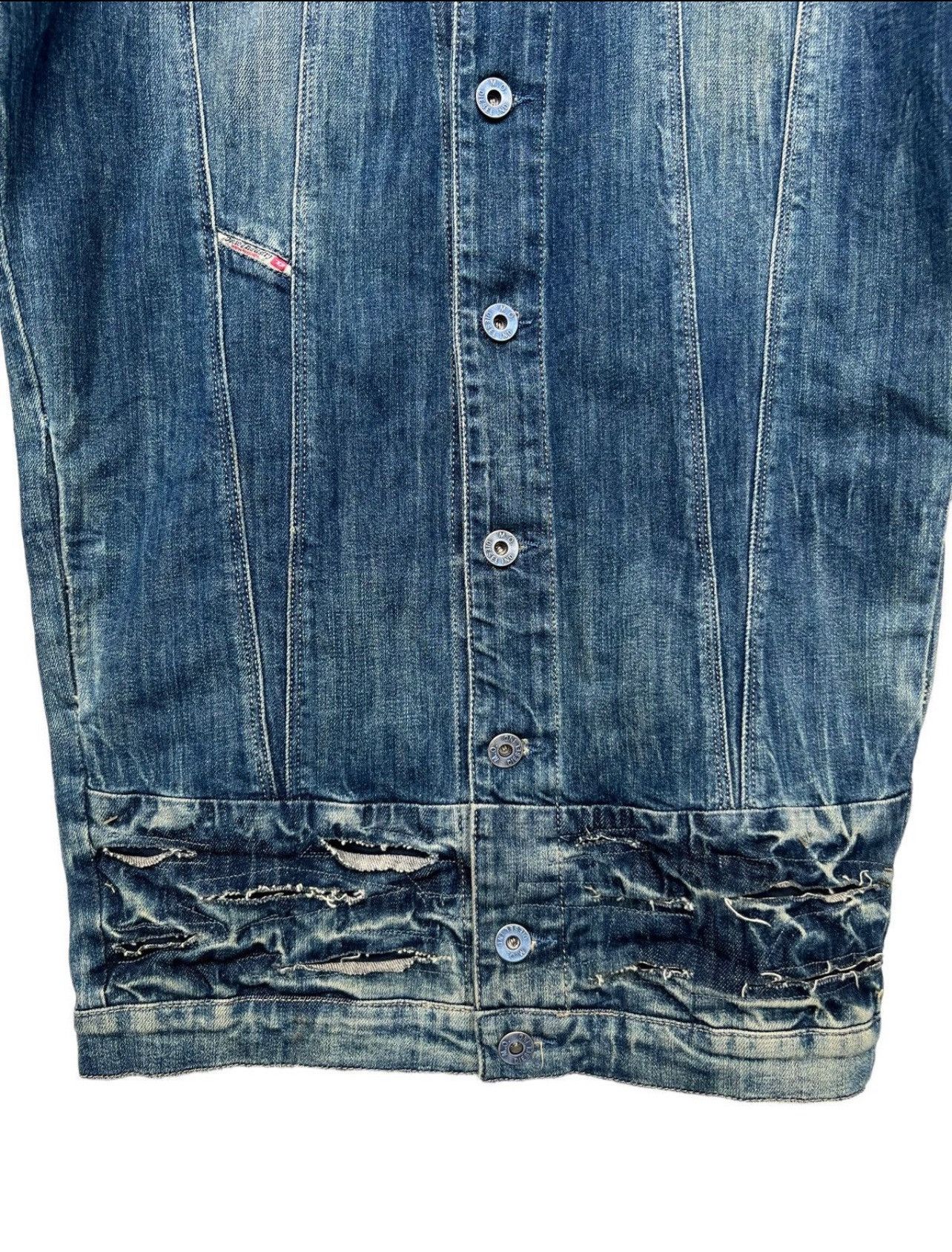 Diesel × Japanese Brand Diesel Denim Jeans Jacket Leather Patches Denim Jacket Size S / US 4 / IT 40 - 5 Thumbnail