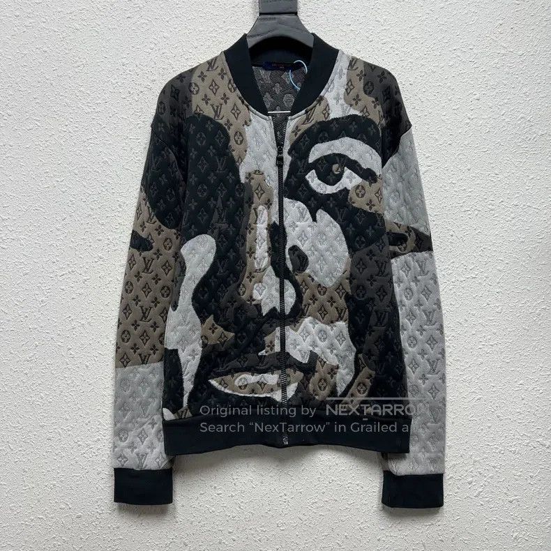 Louis Vuitton Louis Vuitton 23 FW Face Embossed Full Print Baseball Jack Size US S / EU 44-46 / 1 - 1 Thumbnail