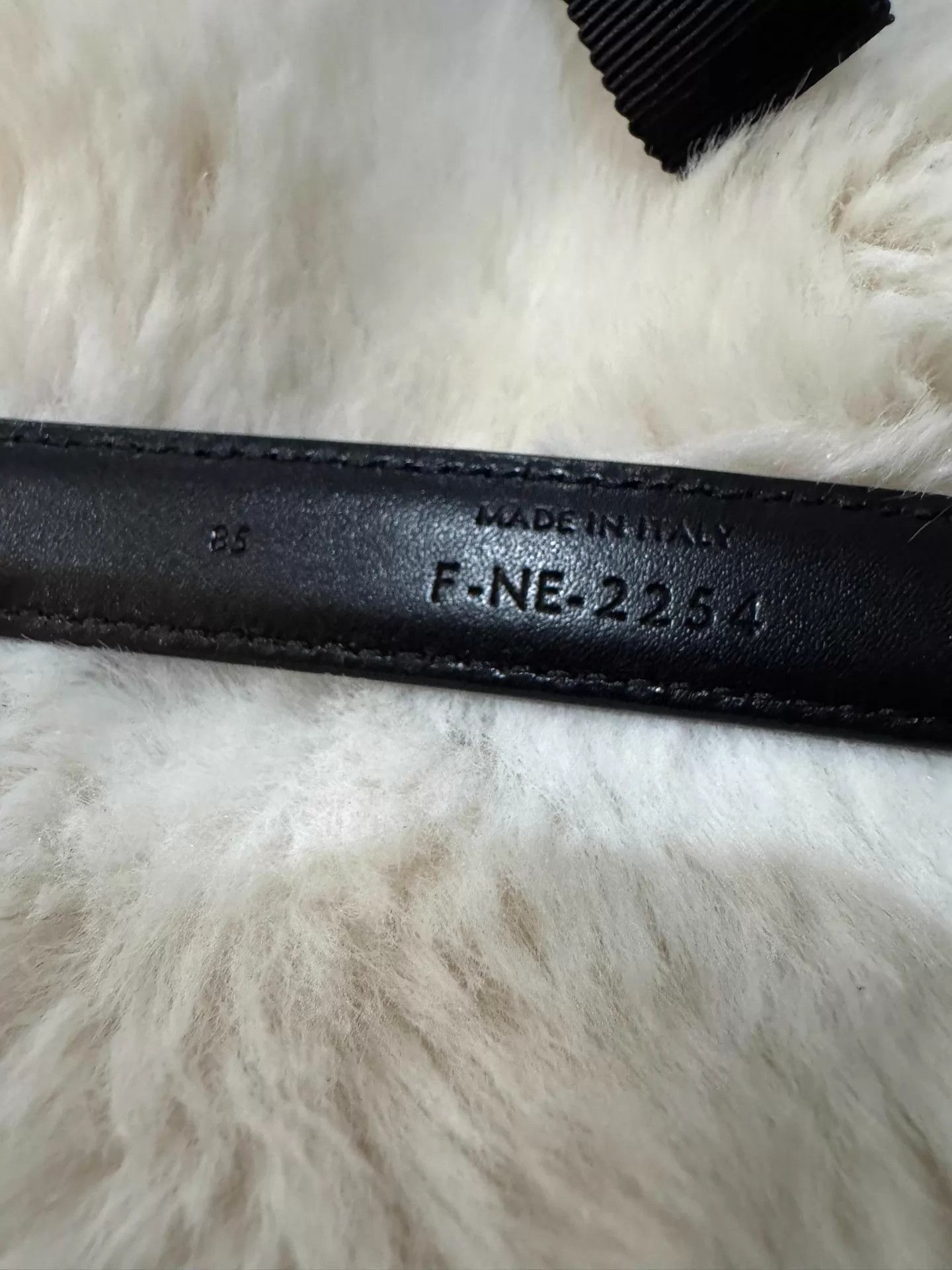Celine Celine Classic Black & Silver Leather Belt 85 New Size ONE SIZE - 5 Thumbnail