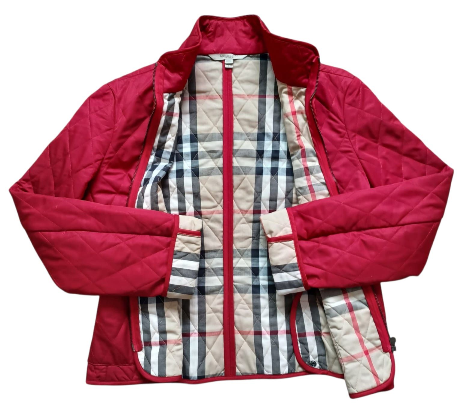 Burberry Burberry Brit Quilted Jacket Nova Check Lining Size L / US 10 / IT 46 - 1 Thumbnail