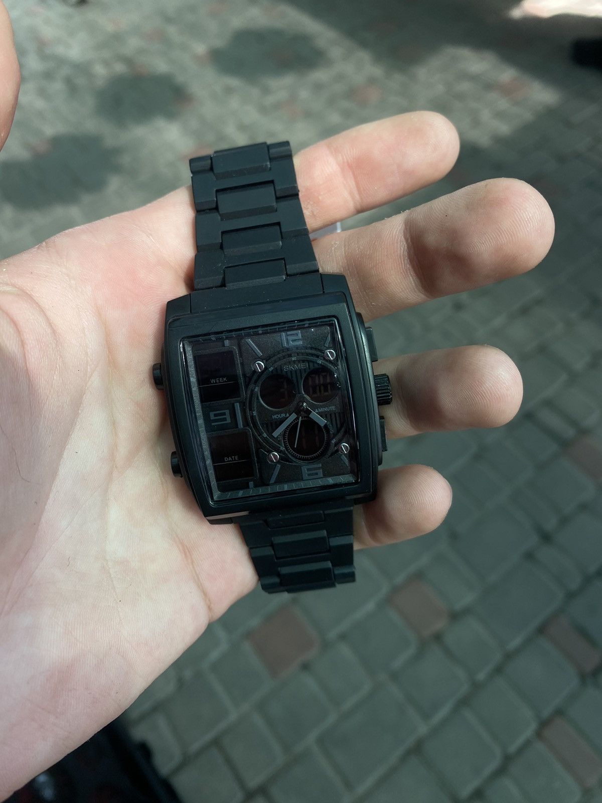 Jewelry × Vintage Skmei Sports Watch Digital Analog Black Strap Modern Size ONE SIZE - 5 Thumbnail