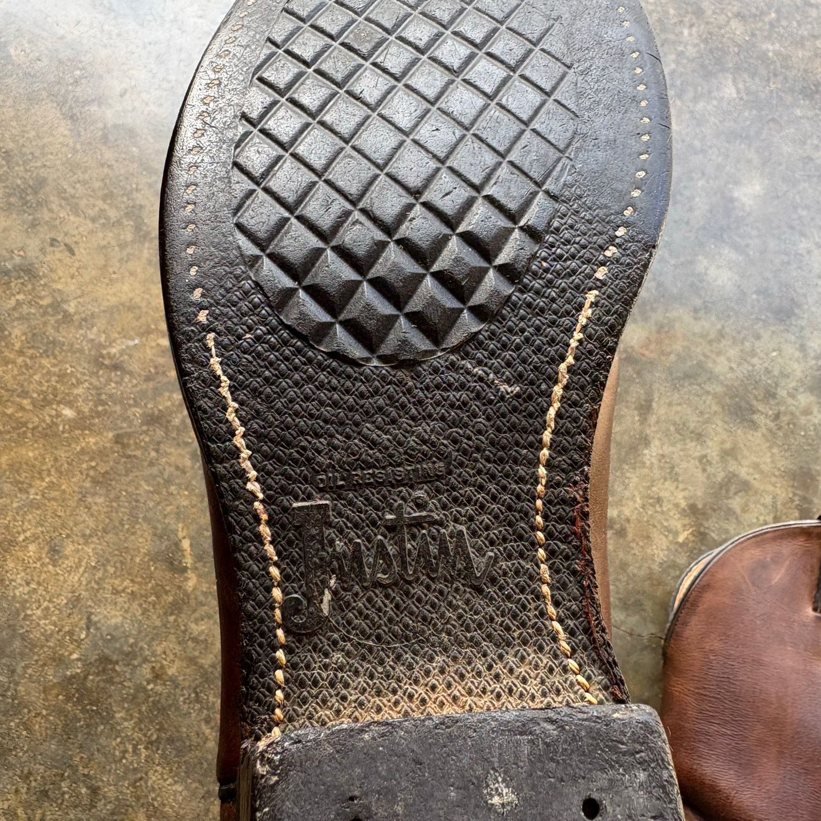 Justin Beautiful Vintage Polished Justin Cowboy Boots Size US 10.5 / EU 43-44 - 4 Thumbnail
