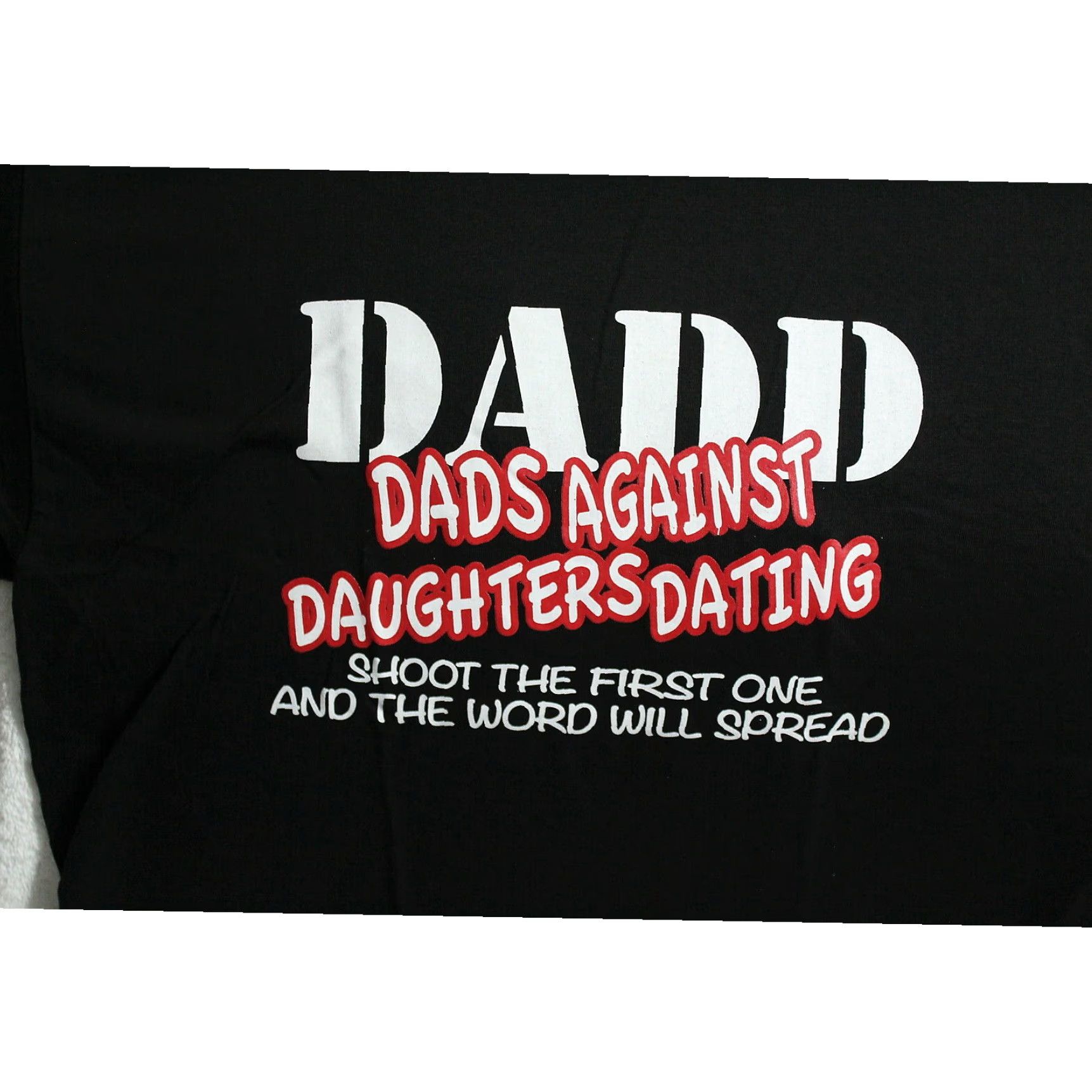 Vintage Dads Against Daughters Dating Mens Black Cotton T Shirt XL Extra Large Funny Size US XL / EU 56 / 4 - 1 Thumbnail