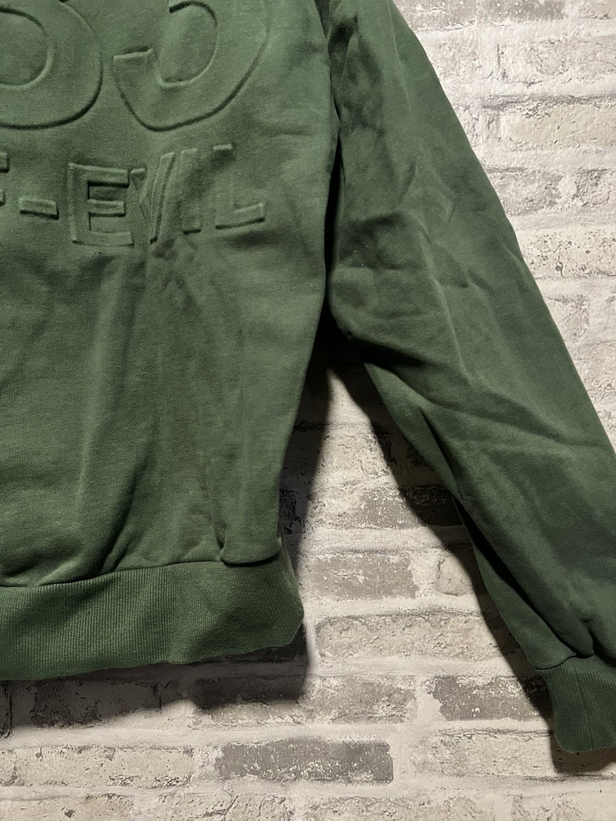 Half Evil HALF EVIL - EMBOSSED LOGO HOODIE (GREEN) MEDIUM Size US M / EU 48-50 / 2 - 12 Thumbnail