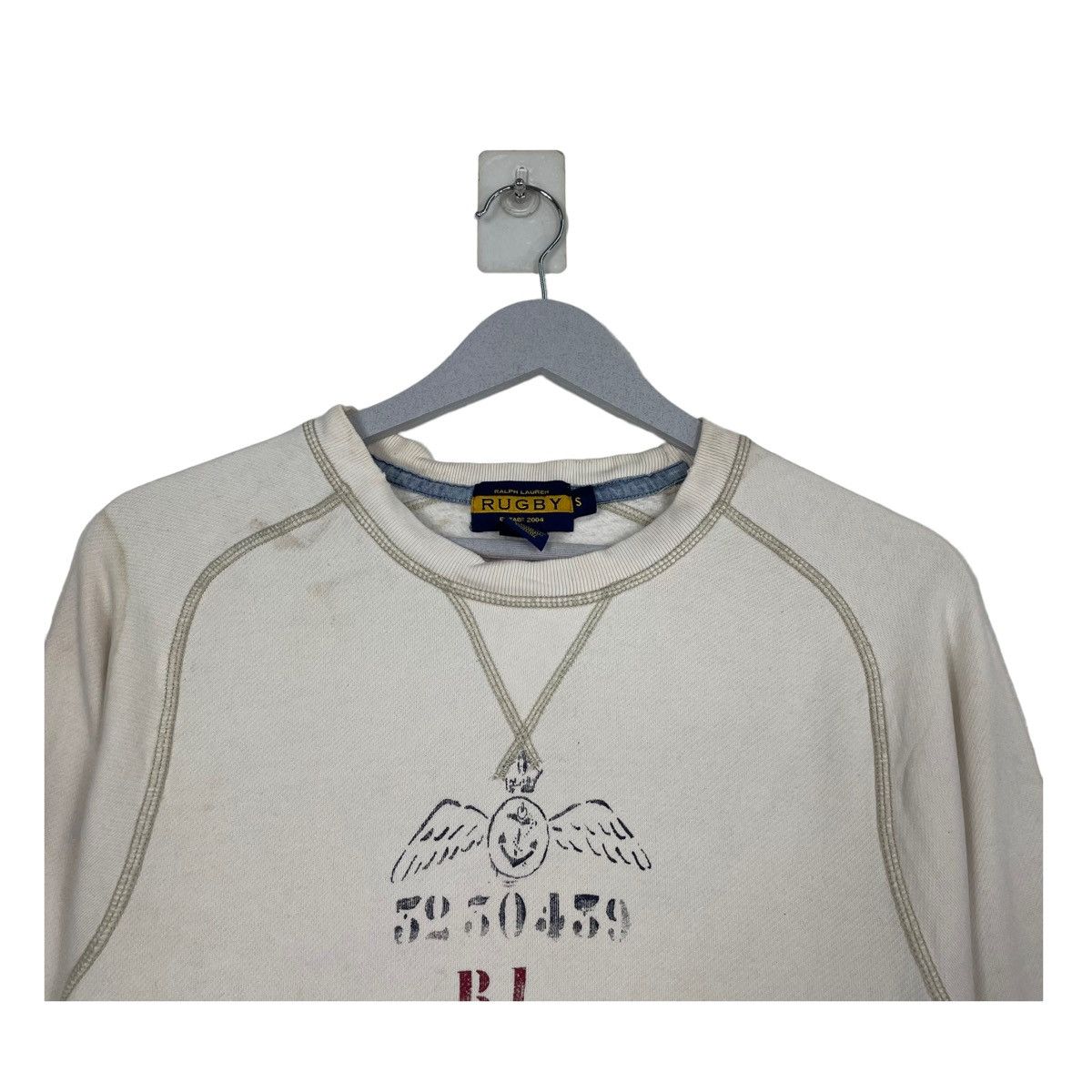 Polo Ralph Lauren × Ralph Lauren 💥RALPH LAUREN POLO RUGBY CREWNECK SWEATSHIRT Size US S / EU 44-46 / 1 - 4 Thumbnail