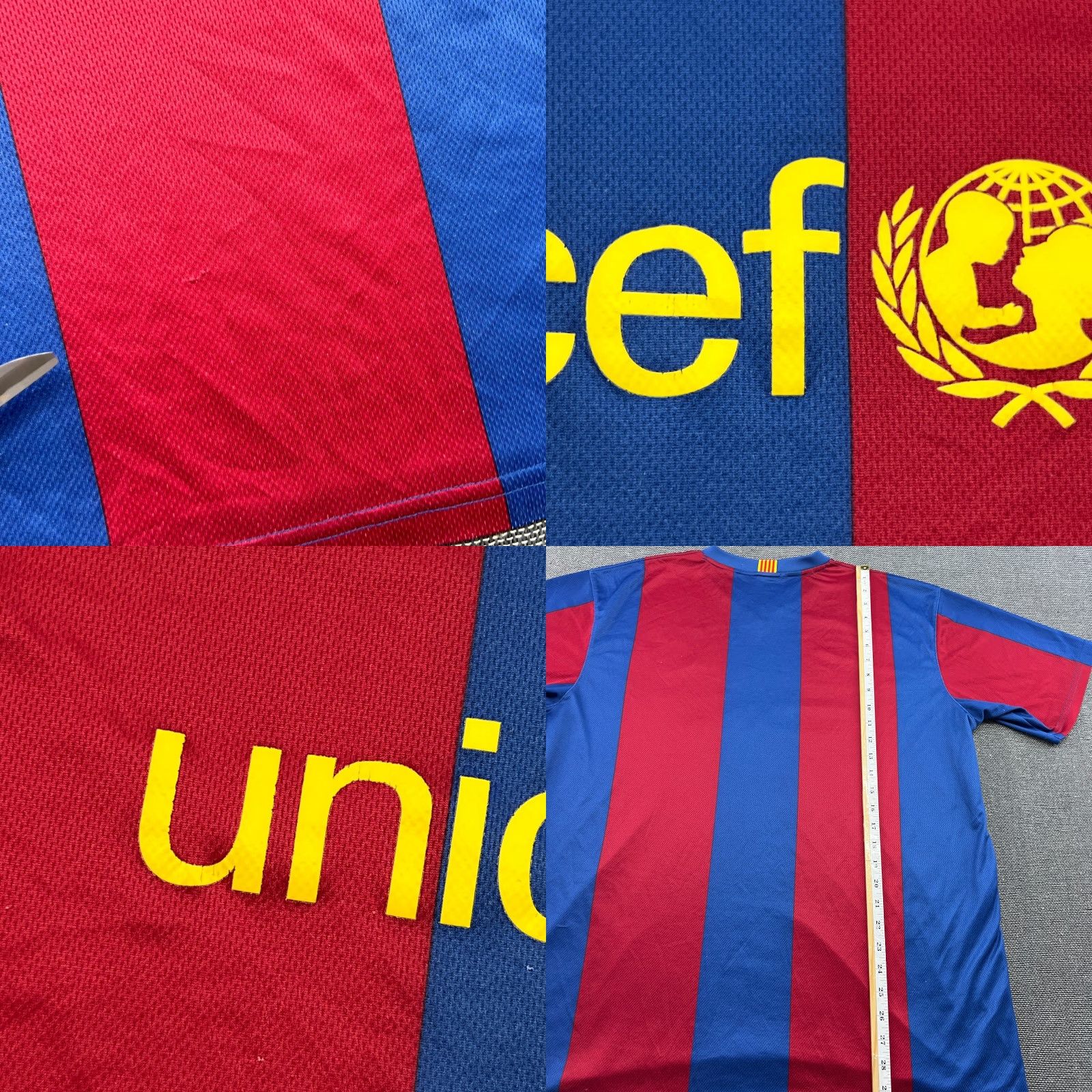 Nike Nike Barcelona 2007 2008 Home Football Jersey Mens 2XL XXL Shirt Soccer Unicef Shirt Nike Mens Football Jersey 2007-2008 Barcelona Home Jersey Size US XXL / EU 58 / 5 - 9 Thumbnail