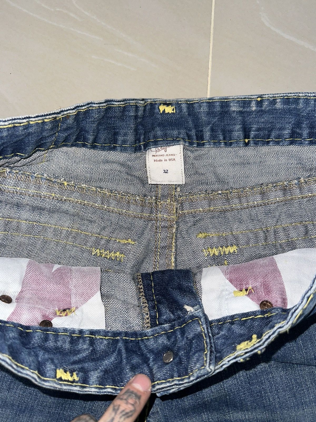 True Religion × Vintage True Religion jeans Size US 32 / EU 48 - 6 Thumbnail