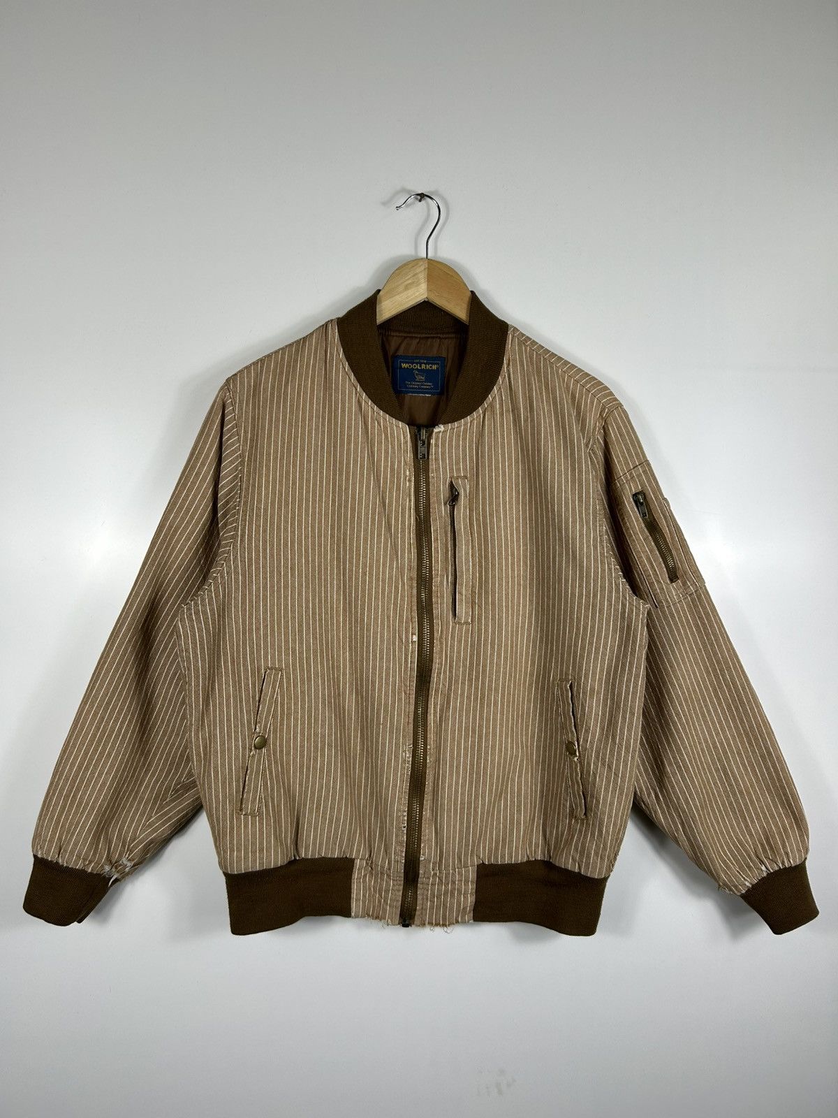 Vintage × Woolrich Woolen Mills ⚡️Vintage Woolrich Zipper Bomber Jacket Size US L / EU 52-54 / 3 - 1 Thumbnail