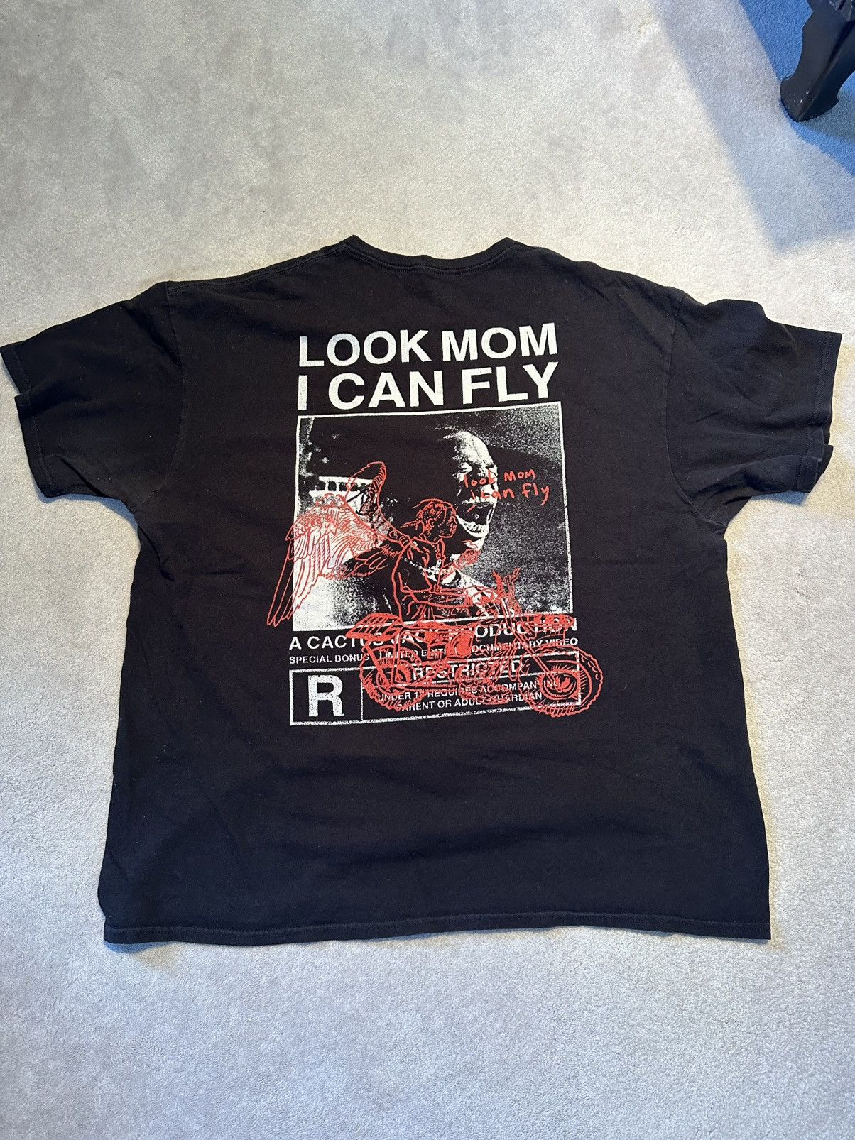 Travis Scott Travis Scott Look Mom I Can Fly T-Shirt Astroworld *Rare* Size US XL / EU 56 / 4 - 2 Thumbnail
