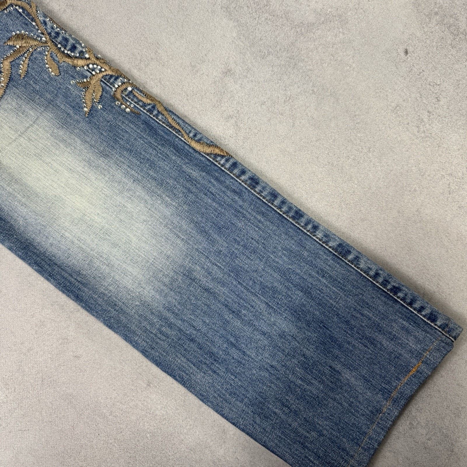 Just Cavalli Vintage Just Cavalli Blue Denim Pants Embroidered Jeans Size 30" / US 8 / IT 44 - 11 Thumbnail