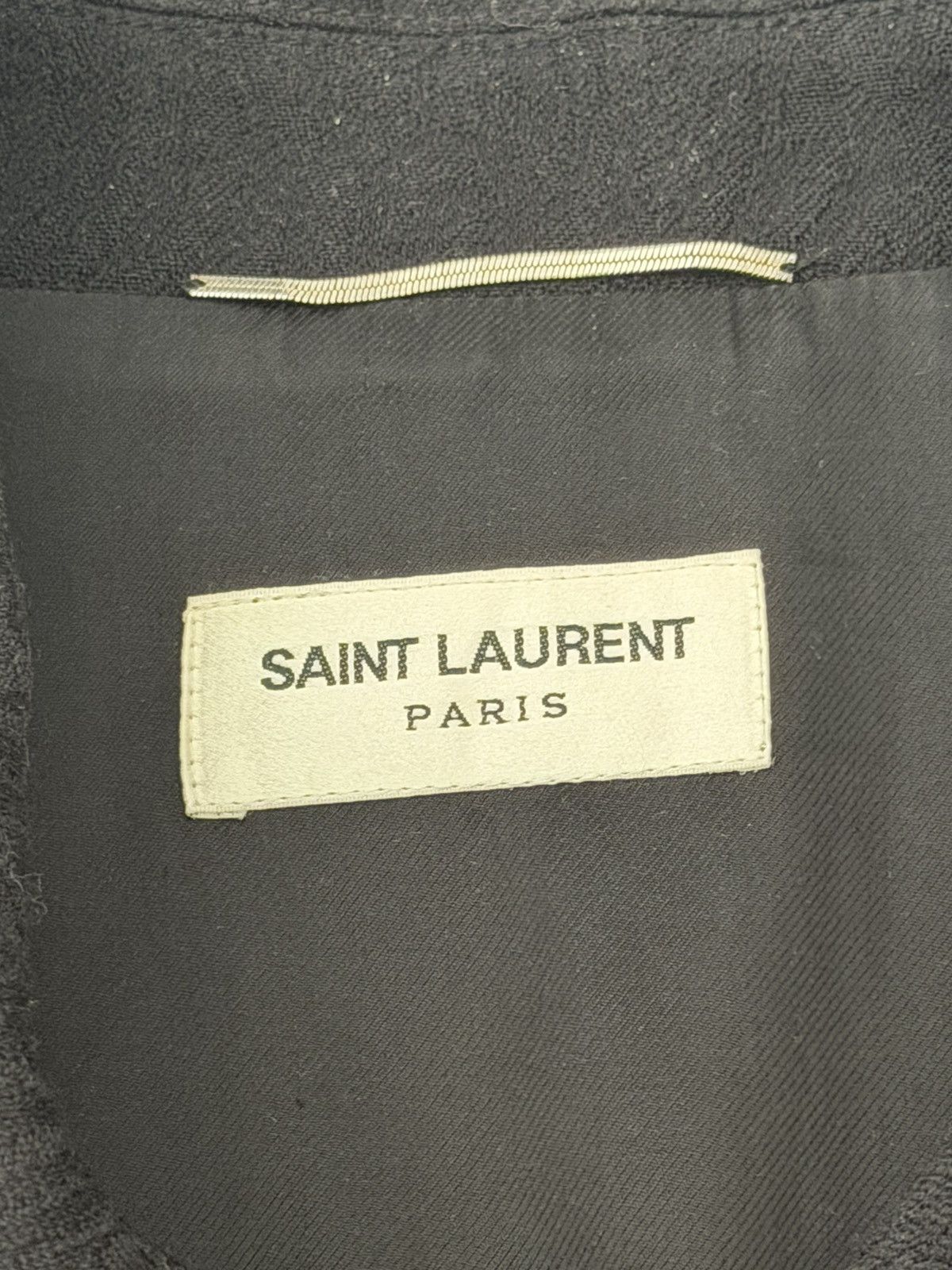 Saint Laurent Paris Saint Laurent 2019SS Runway Dark Jacquard Beaded Jacket Size US S / EU 44-46 / 1 - 4 Thumbnail