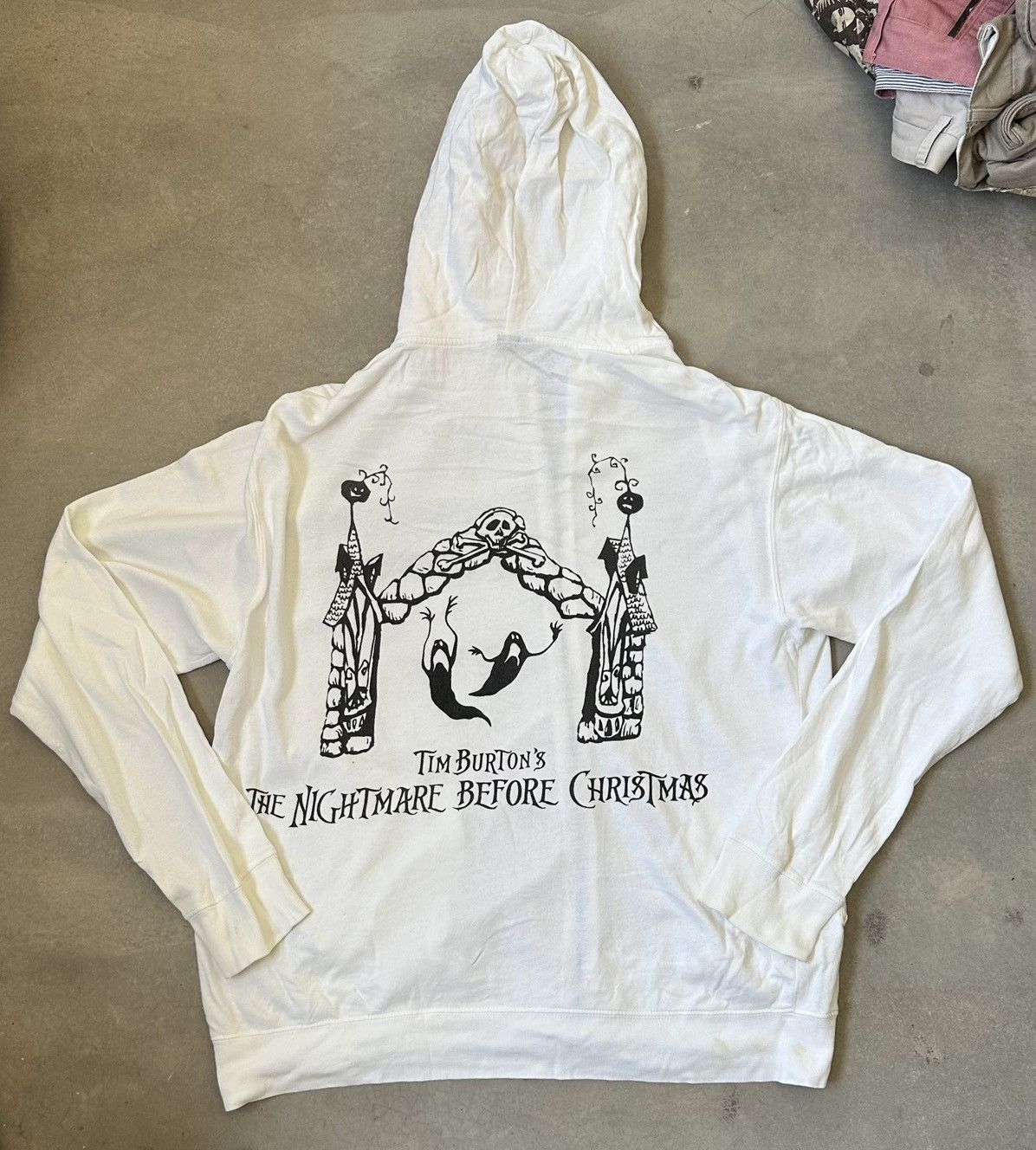Vintage VINTAGE NIGHTMARE BEFORE CHRISTMAS HOODIE Size US XL / EU 56 / 4 - 10 Thumbnail