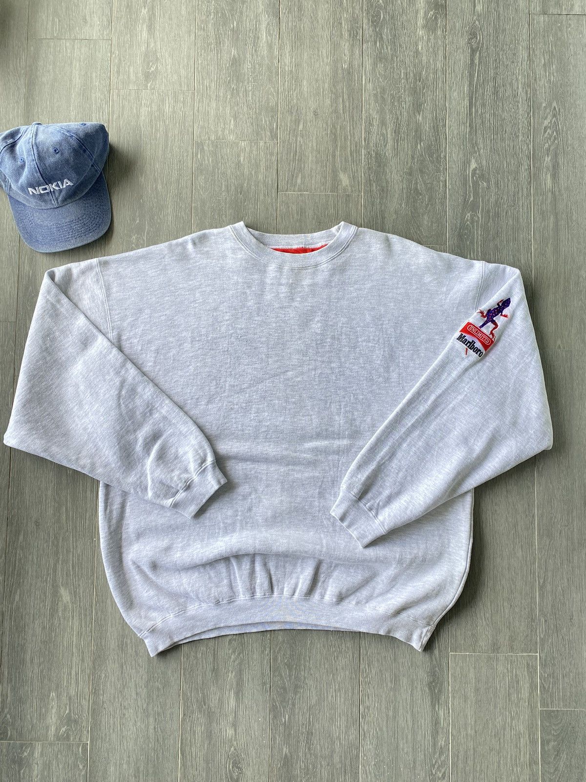 Marlboro × Marlboro Unlimited × Vintage Vintage 90’s Marlboro Crewneck Sweatshirt Size US L / EU 52-54 / 3 - 1 Thumbnail