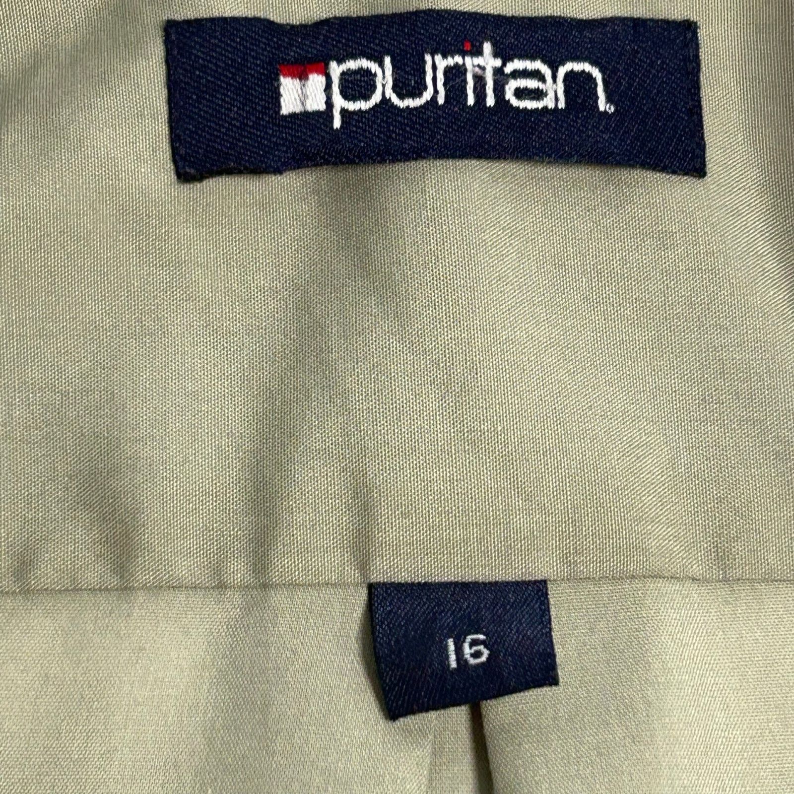 Puritan Puritan Sage Green Button Down Shirt Size 16 Large Size US L / EU 52-54 / 3 - 8 Thumbnail