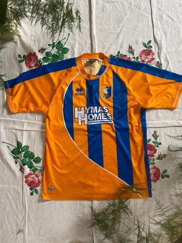 Errea Mansfield Town Errea 2010-11 Home Shirt Vintage Soccer XL Size US XL / EU 56 / 4 - 1 Thumbnail