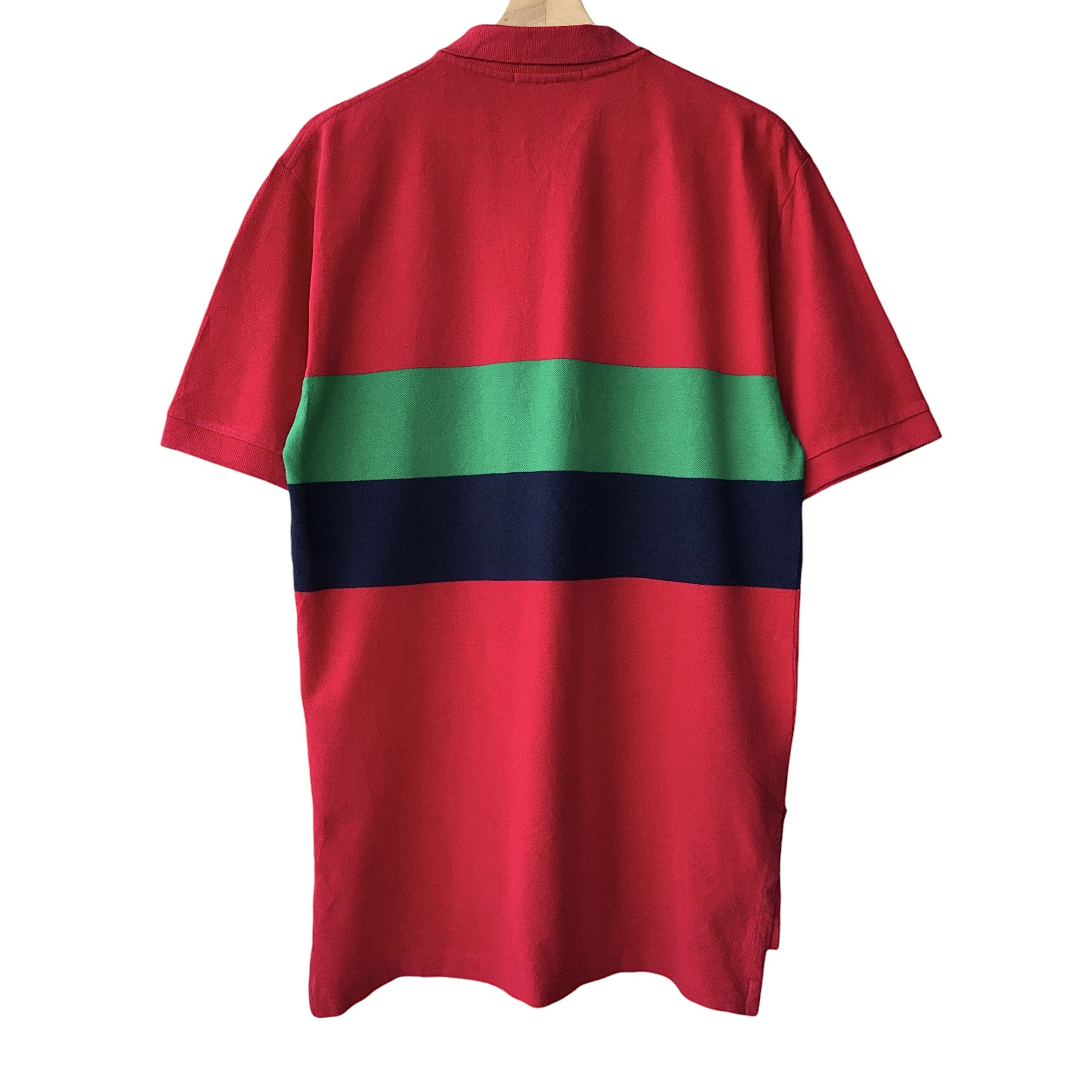 Polo Ralph Lauren × Ralph Lauren Polo Ralph Lauren RL Tri-Stripe Casual Polo Tee Size US M / EU 48-50 / 2 - 2 Thumbnail