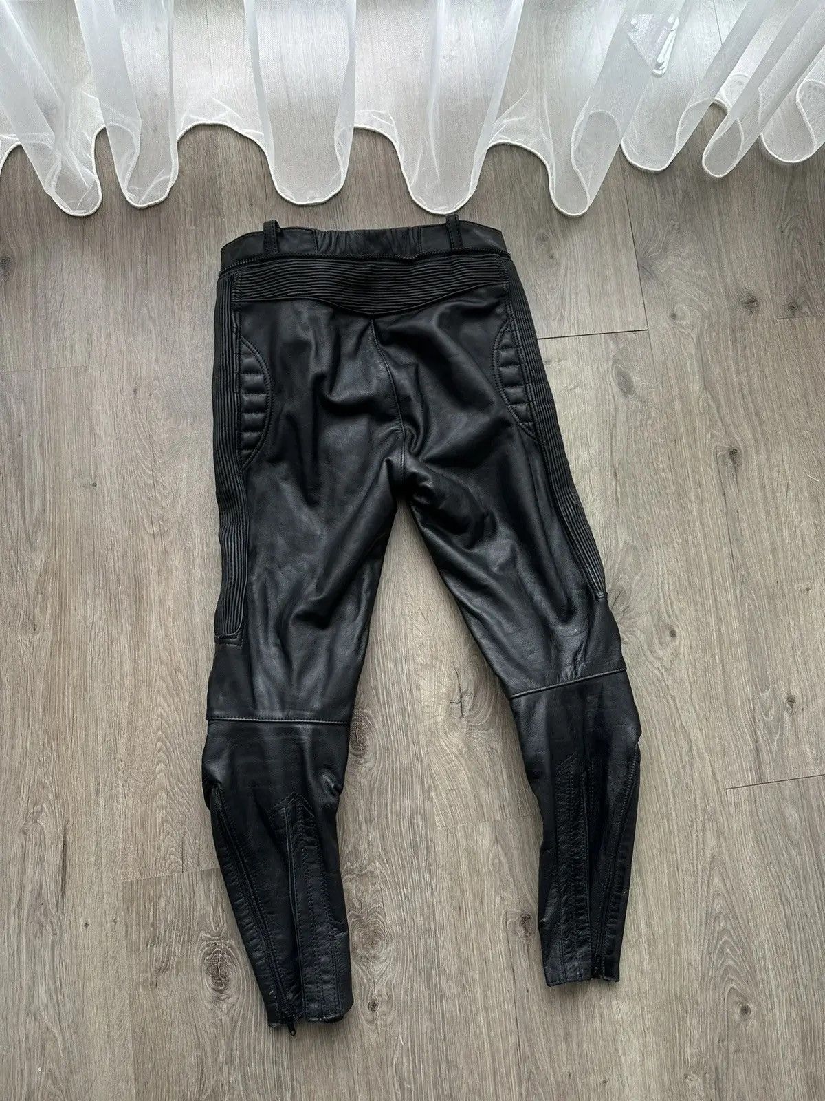 Genuine Leather × Vintage Vintage Genuine Leather Louis Moto Black pants Size US 32 / EU 48 - 9 Thumbnail