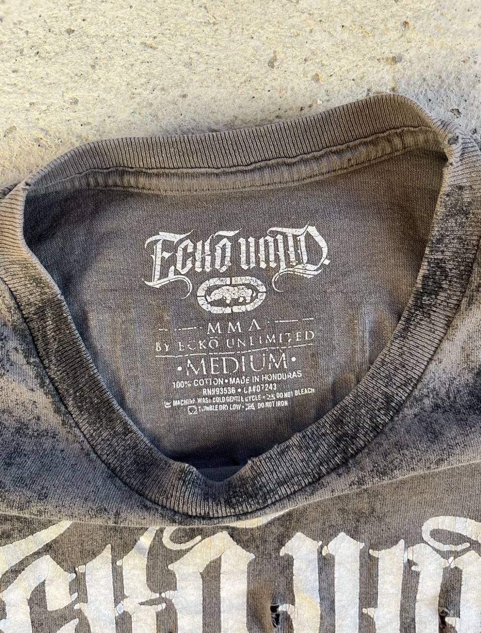 Ecko Unltd. Vintage Ecko Unltd Stonewashed Tribal Tattoo Distressed Tee Size US M / EU 48-50 / 2 - 4 Thumbnail