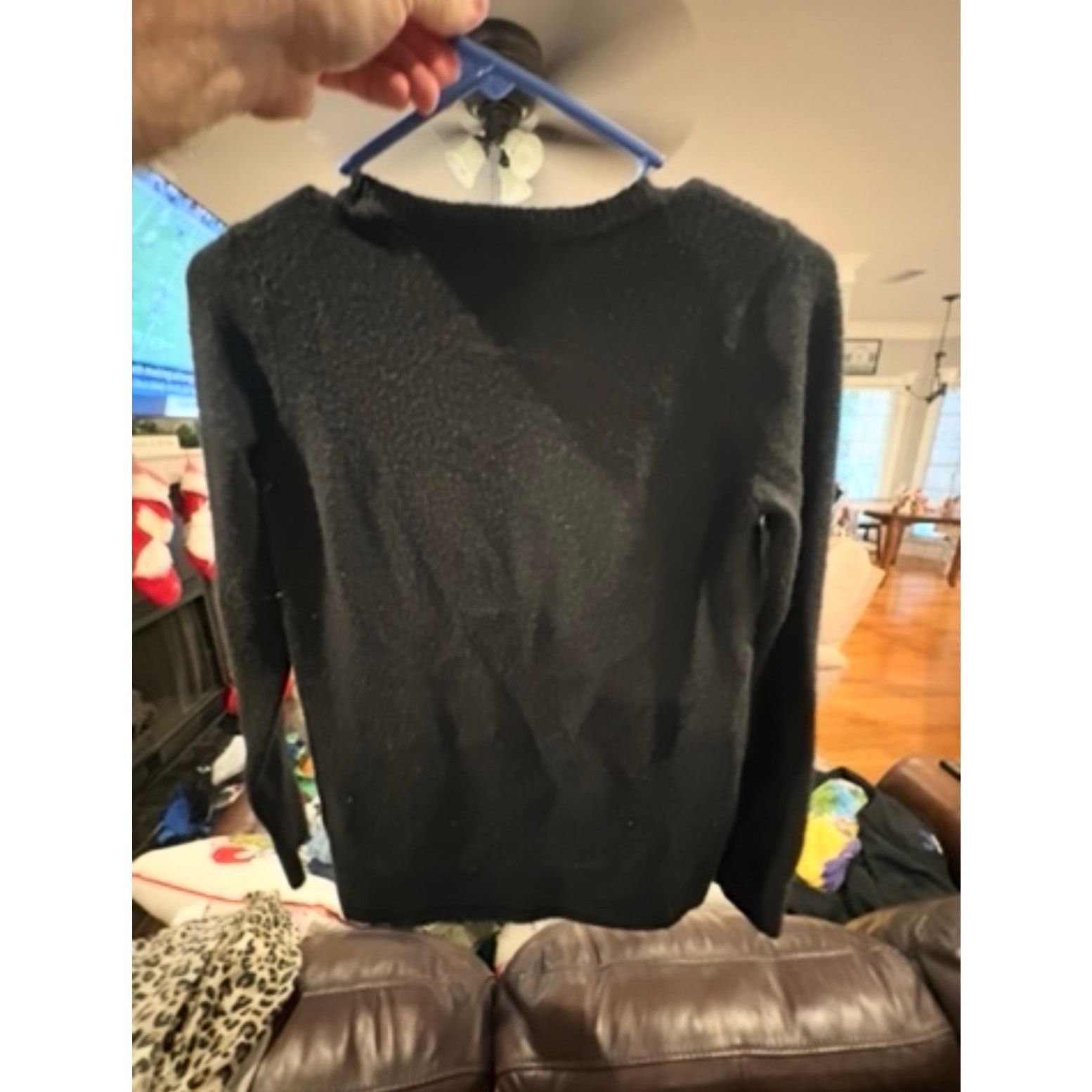 Loft LOFT Women’s Black Knit Sweater Size Small Crew Neck Size S / US 4 / IT 40 - 4 Thumbnail
