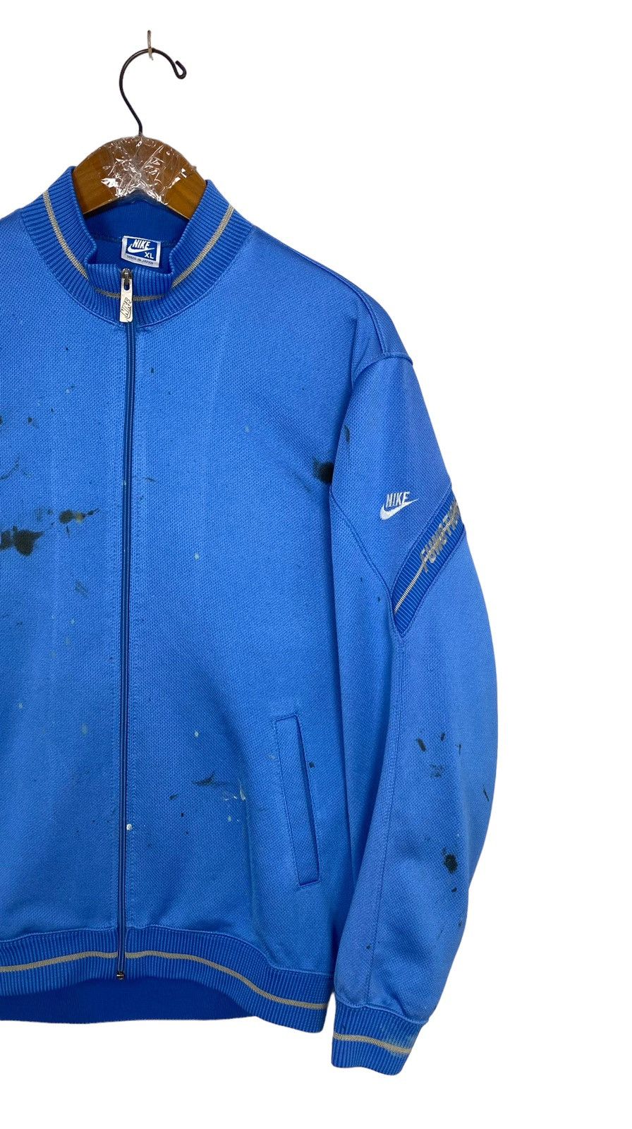 Nike Rare‼️ Vintage Nike Paint Distressed Sweater Made in Japan Size US M / EU 48-50 / 2 - 3 Thumbnail