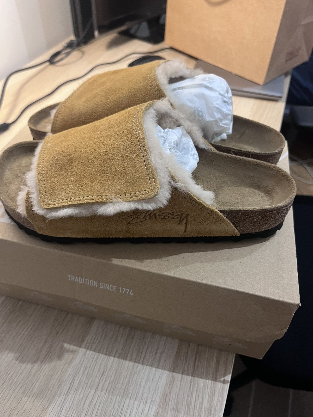 Stussy Stussy x Birkenstock Solana Caramel | Grailed