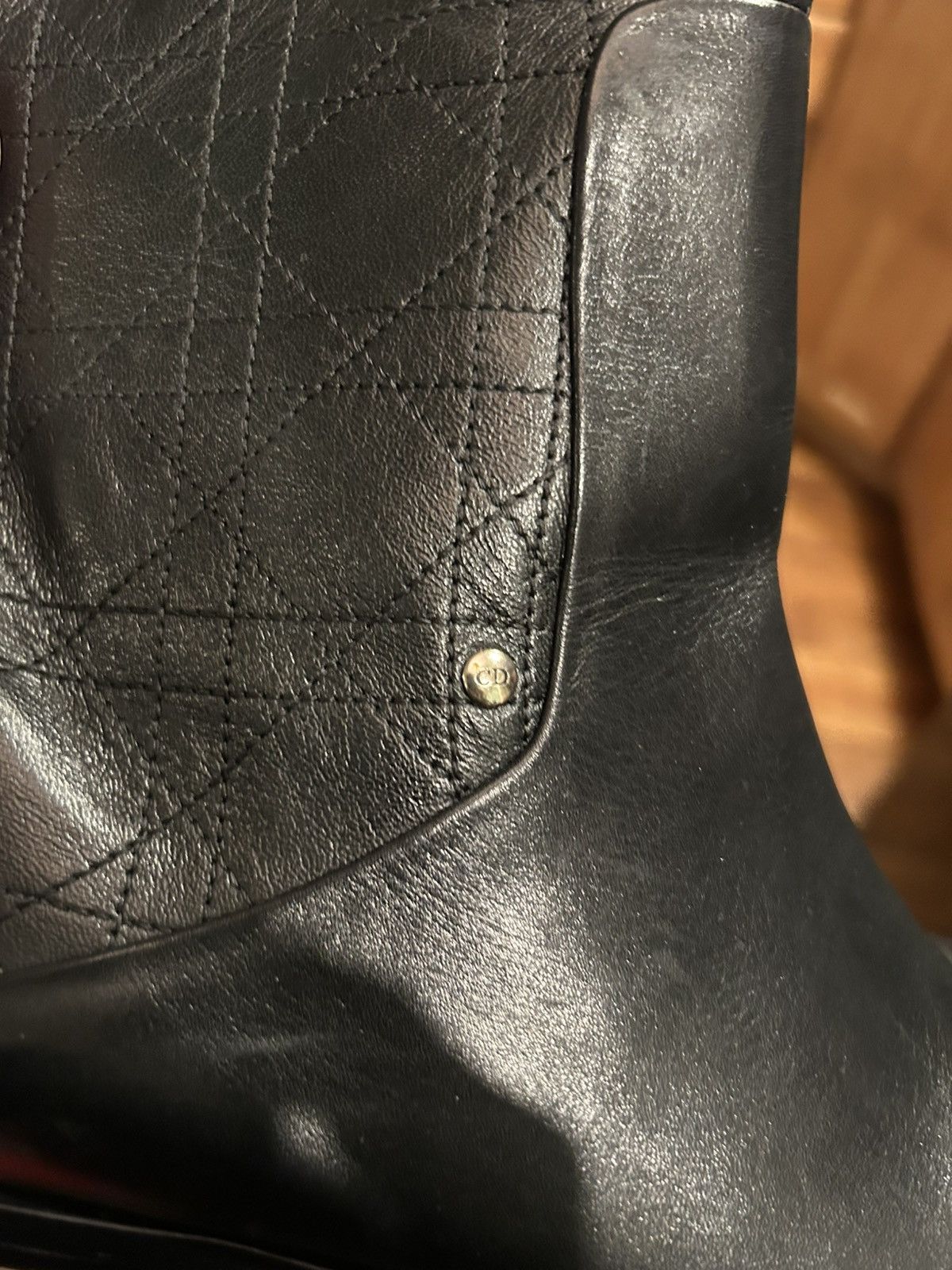 Christian Dior Monsieur Dior boots black quilted design Size US 8.5 / IT 38.5 - 5 Thumbnail