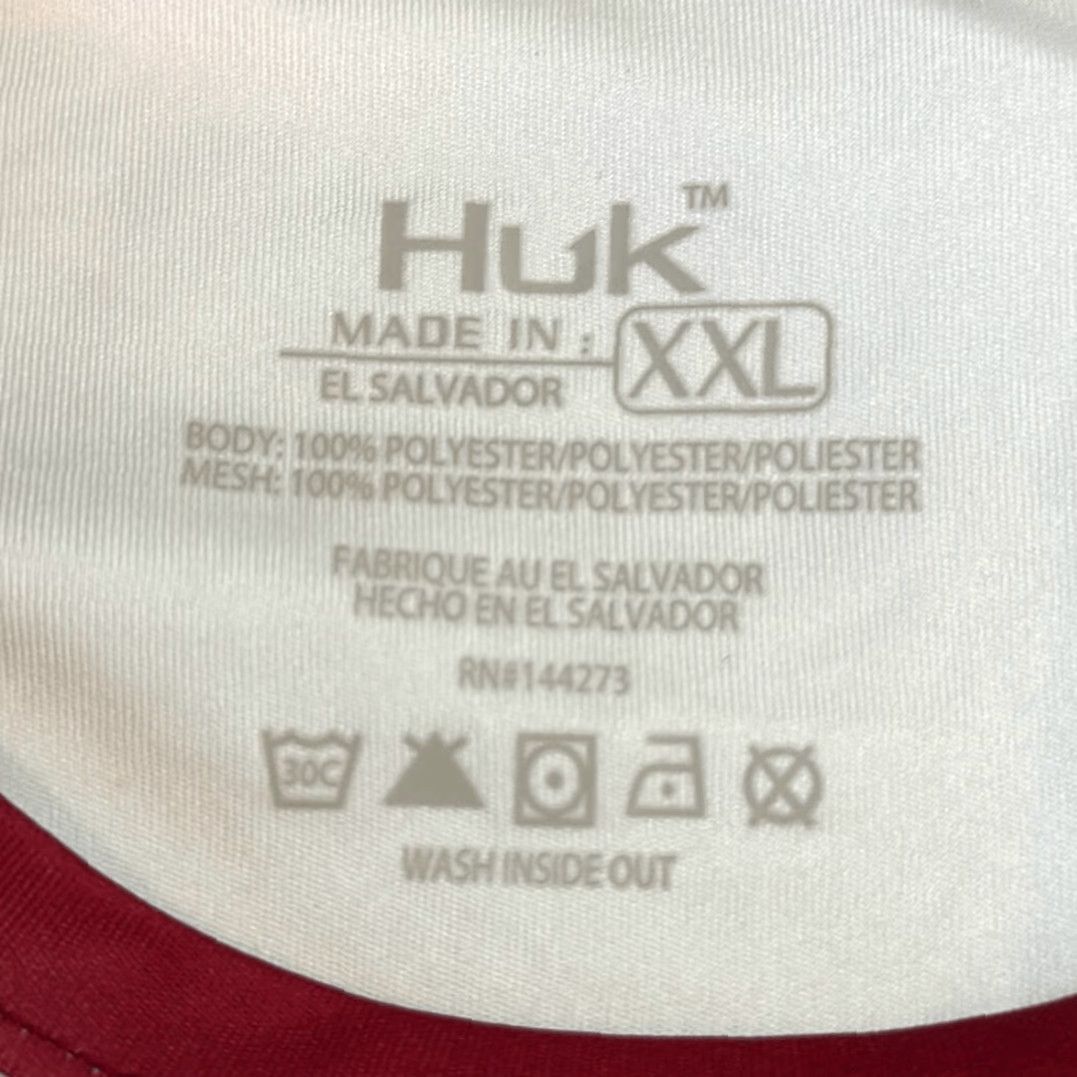Vintage Huk Americana Flare Double Header Fishing Long Sleeve Shirt XXL Men White Blue 2XL T-Shirt Regular Size Huk Shirt Size US XXL / EU 58 / 5 - 6 Thumbnail