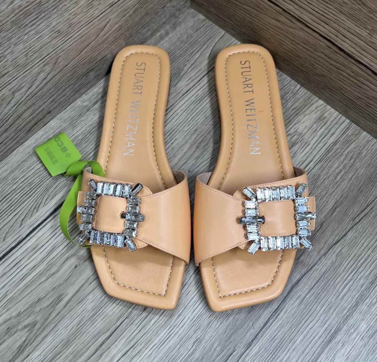 Stuart Weitzman Stuart Weitzman Crystal Slide Sandals J41 Size US 7 / IT 37 - 3 Thumbnail