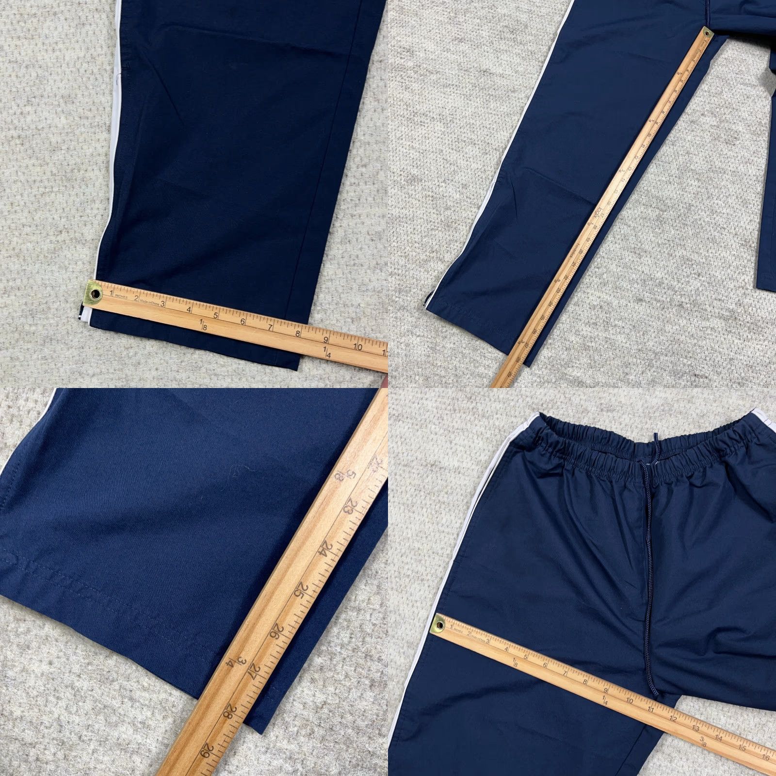 Reebok VINTAGE Reebok Pants Men Small Blue Windbreakers Track Suit Joggers VTG Y2K Baggy 24x28 Size 36R - 8 Thumbnail