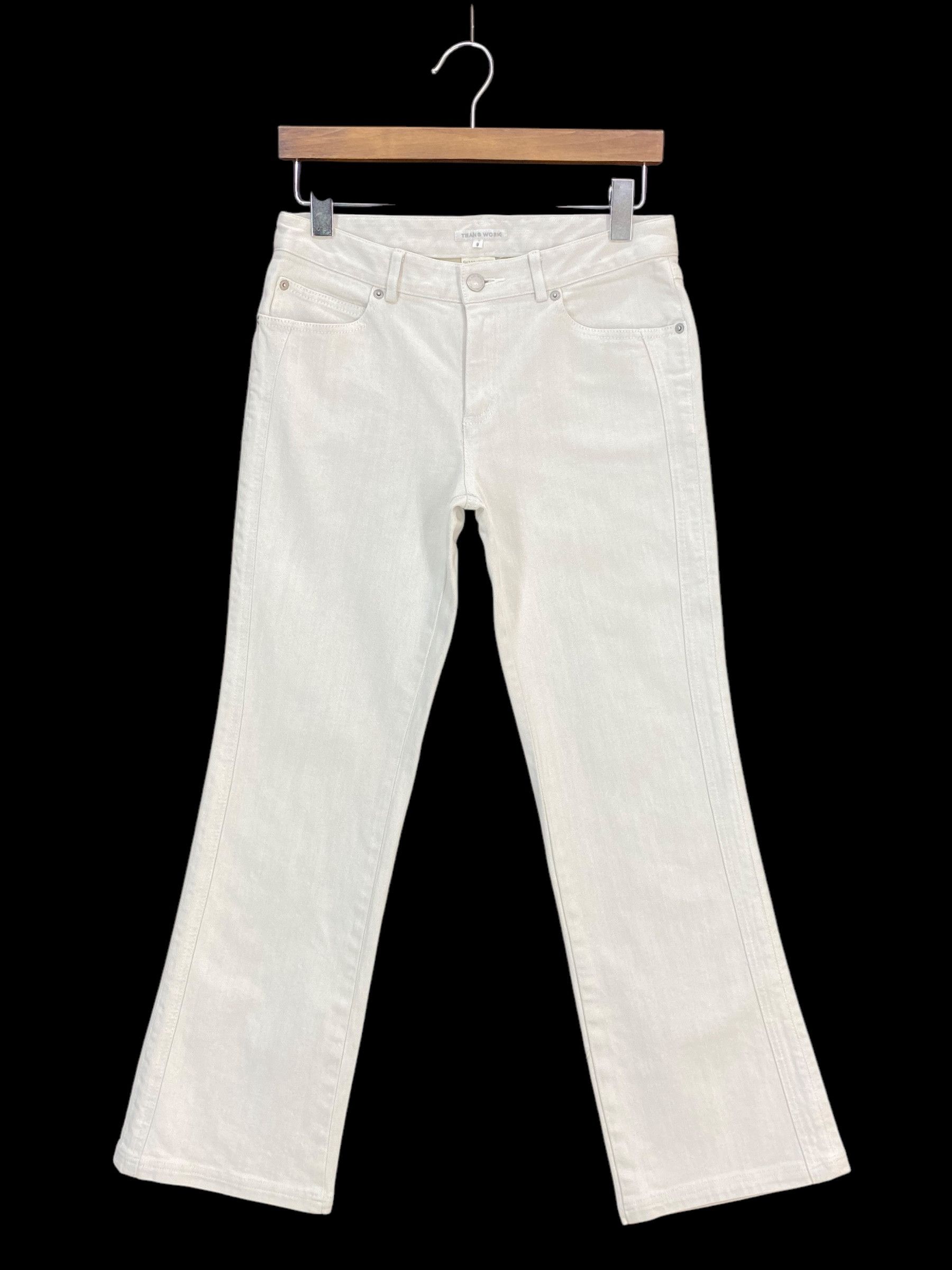 Japanese Brand Trans Work Jeans Flare Pants Size US 27 - 2 Thumbnail