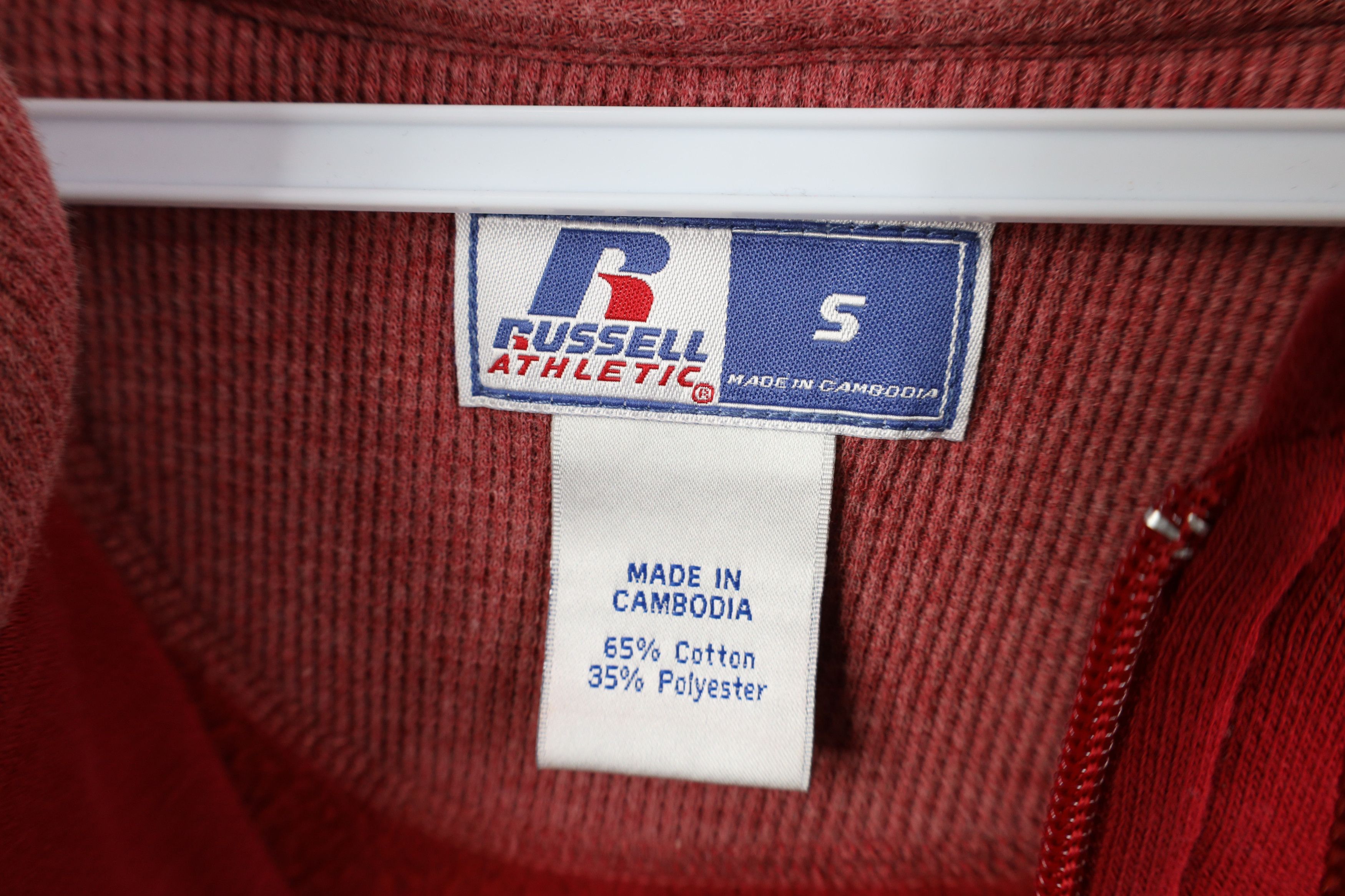 Russell Athletic Vintage 90s Russell Athletic University Football Zip Hoodie Size US S / EU 44-46 / 1 - 7 Thumbnail