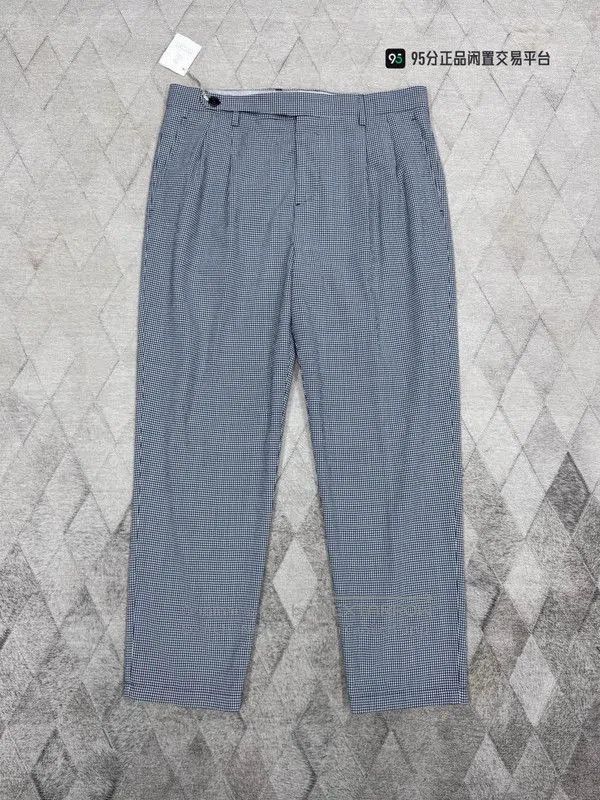 Brunello Cucinelli Brunello Cucinelli Men's Blue Check Casual Pants. Size US 32 / EU 48 - 4 Thumbnail