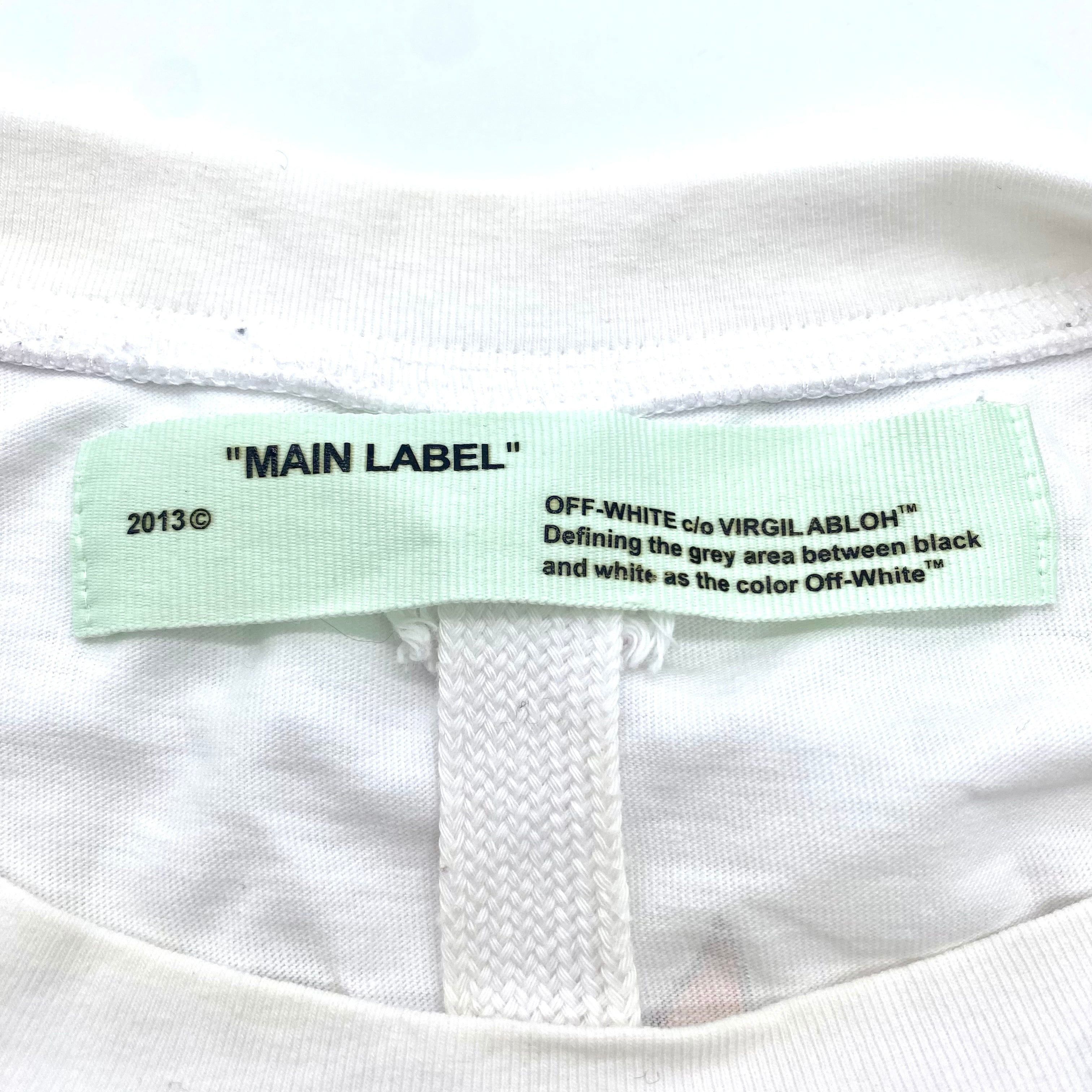Off-White 19SS OFF WHITE FLAMED BART Tee White Size US L / EU 52-54 / 3 - 3 Thumbnail