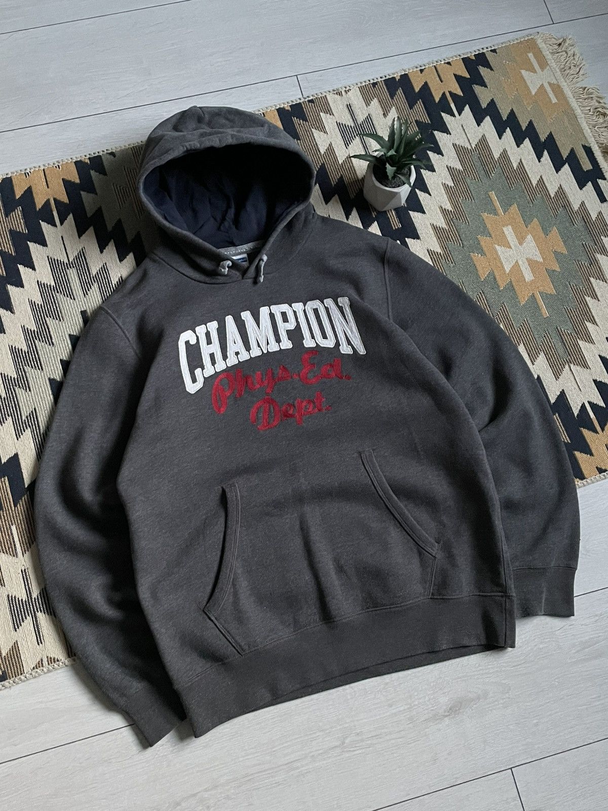Champion × Vintage Vintage Champion Big Logo Hoodie Size US XL / EU 56 / 4 - 2 Thumbnail