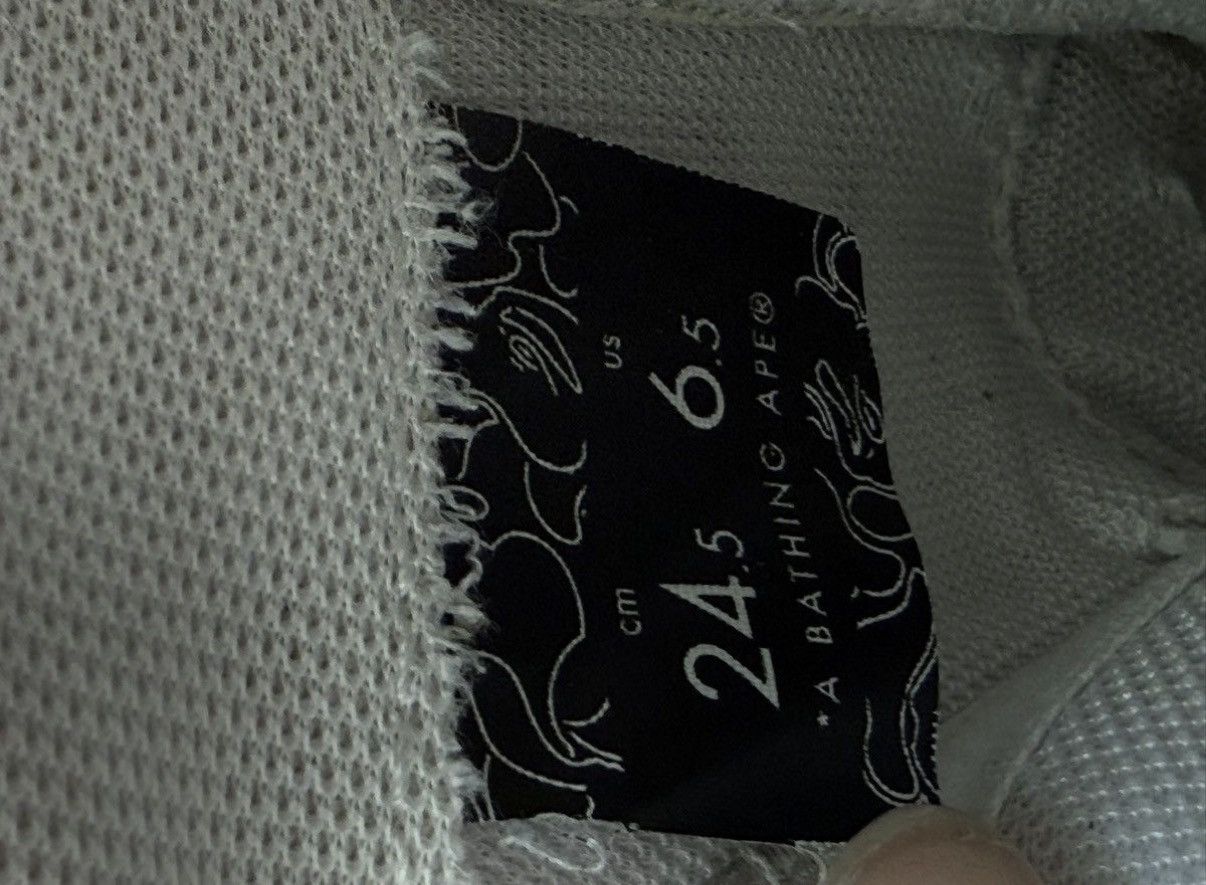 Bape all white bapestas Size US 6.5 / EU 39-40 - 6 Thumbnail