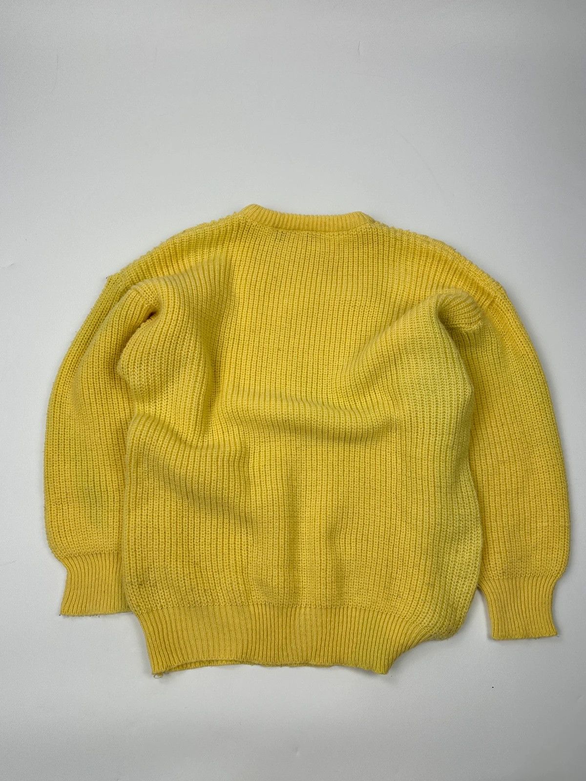 Emporio Armani Emporio Armani 90’s Cable Knit Yellow Sweater Size US M / EU 48-50 / 2 - 3 Thumbnail