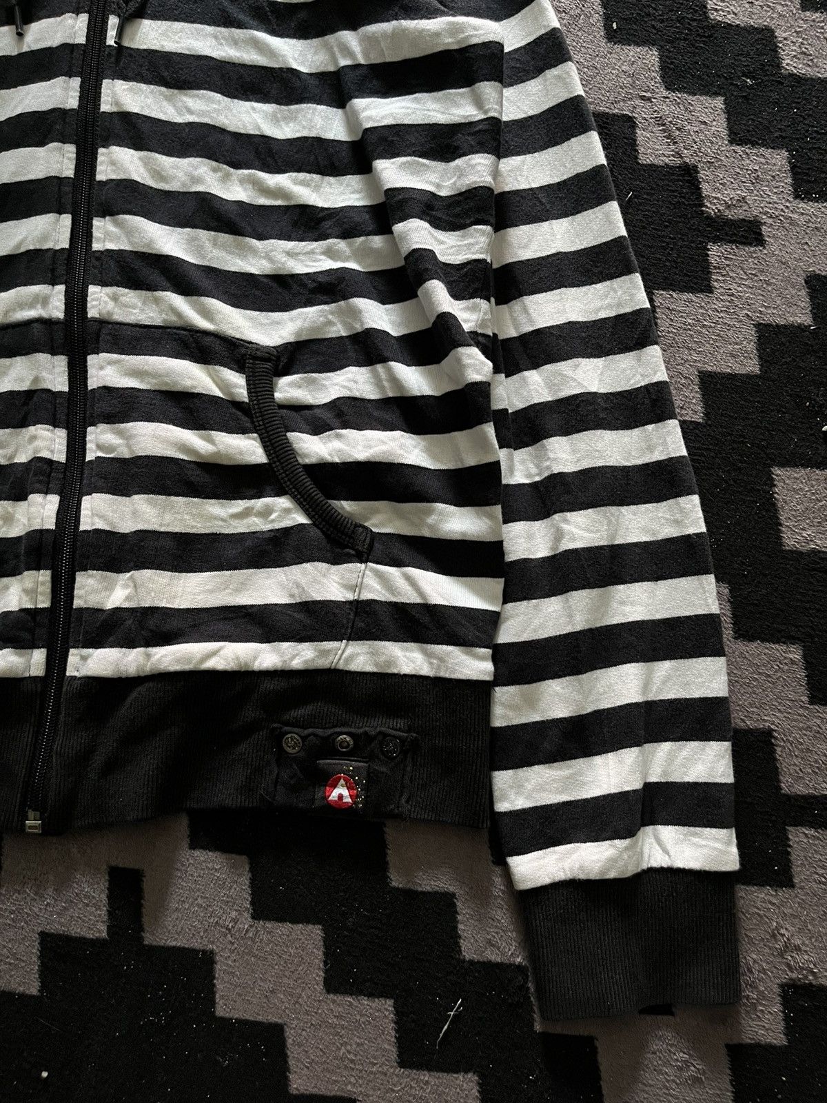 Hysteric Glamour Vintage airwalk y2k striped hoodie Size US M / EU 48-50 / 2 - 6 Thumbnail