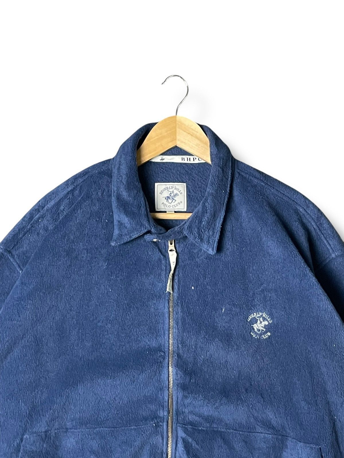 Beverly Hills Polo Club × Vintage Beverly Hills Polo Club Fleece Zipper Sweater (57) Size US L / EU 52-54 / 3 - 3 Thumbnail
