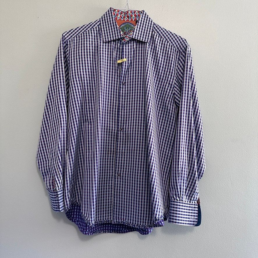 Robert Graham Robert Graham purple plaid button down size M Size US M / EU 48-50 / 2 - 2 Thumbnail
