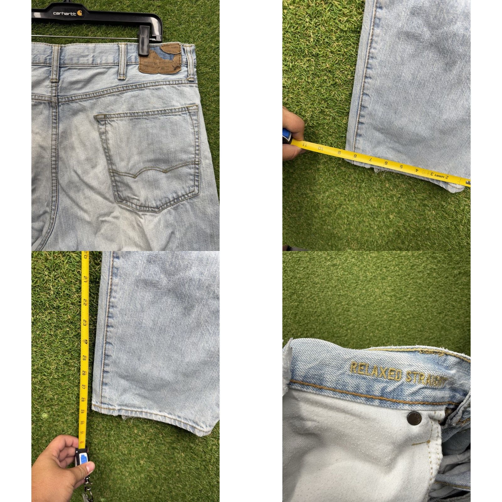 American Eagle Outfitters VINTAGE American Eagle Jeans Mens 36x30 Relaxed Straight Stretch Cotton Denim Blue Casual 2000s Men's Size US 36 / EU 52 - 8 Thumbnail