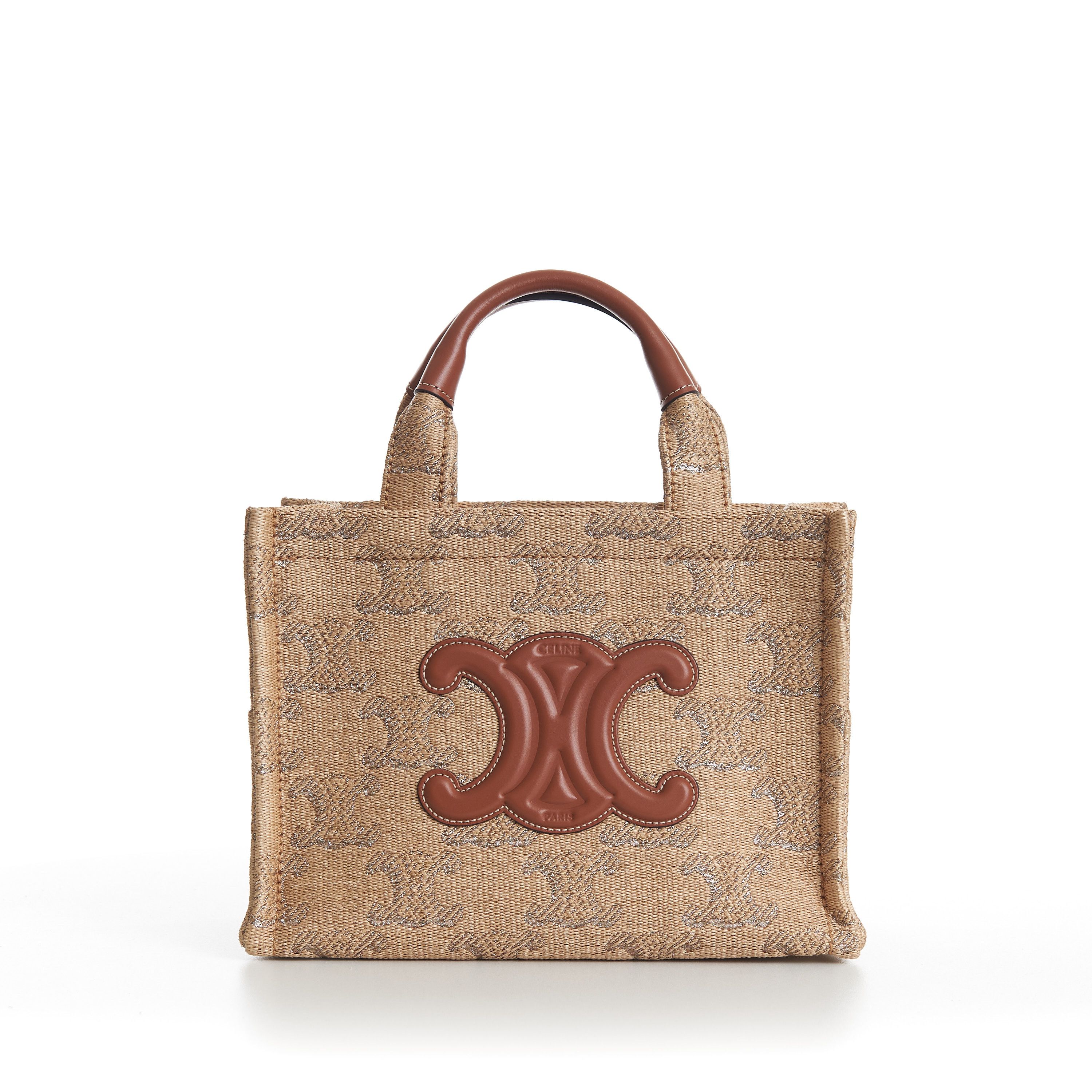 Celine Small Cabas Thais In Raffia Effect Textile Size ONE SIZE - 4 Thumbnail